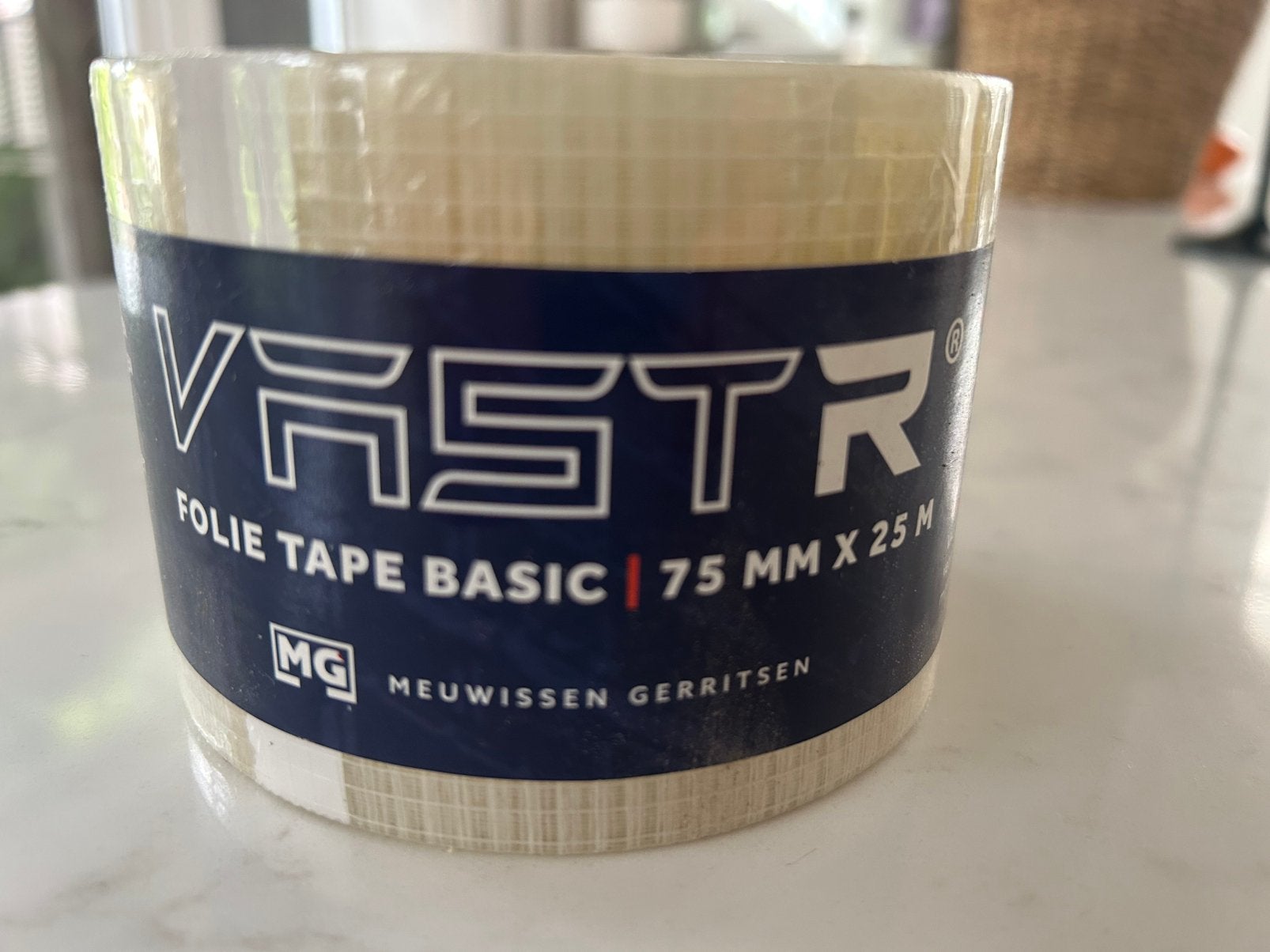 Nieuwe rol VAST-R Folie tape Basic 75 mm x 25 m, Doe-het-zelf en Verbouw, Isolatie en Afdichting, Ophalen of Verzenden, Nieuw