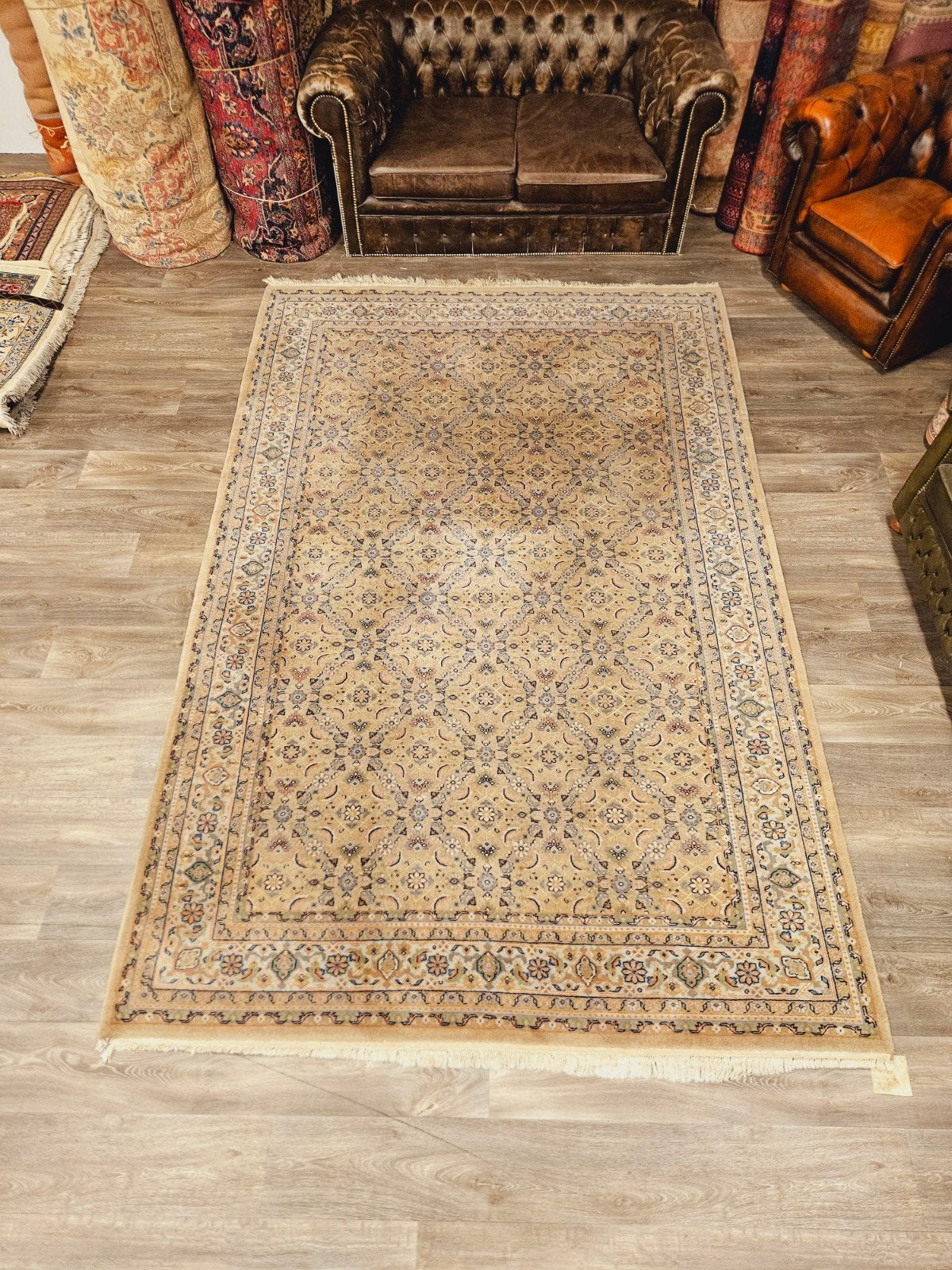 Perzisch Handgeknoopt Bidjar Tapijt. prachtige kleuren!, Perzisch, 200 cm of meer, Ophalen of Verzenden