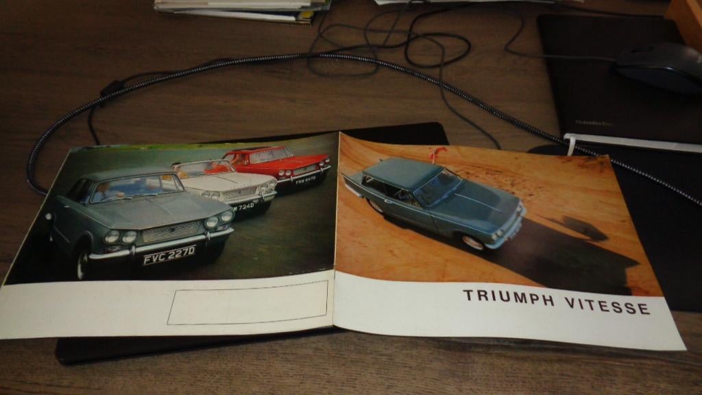 Folder TRIUMPH  VITESSE, Verzenden, Zo goed als nieuw, Overige merken