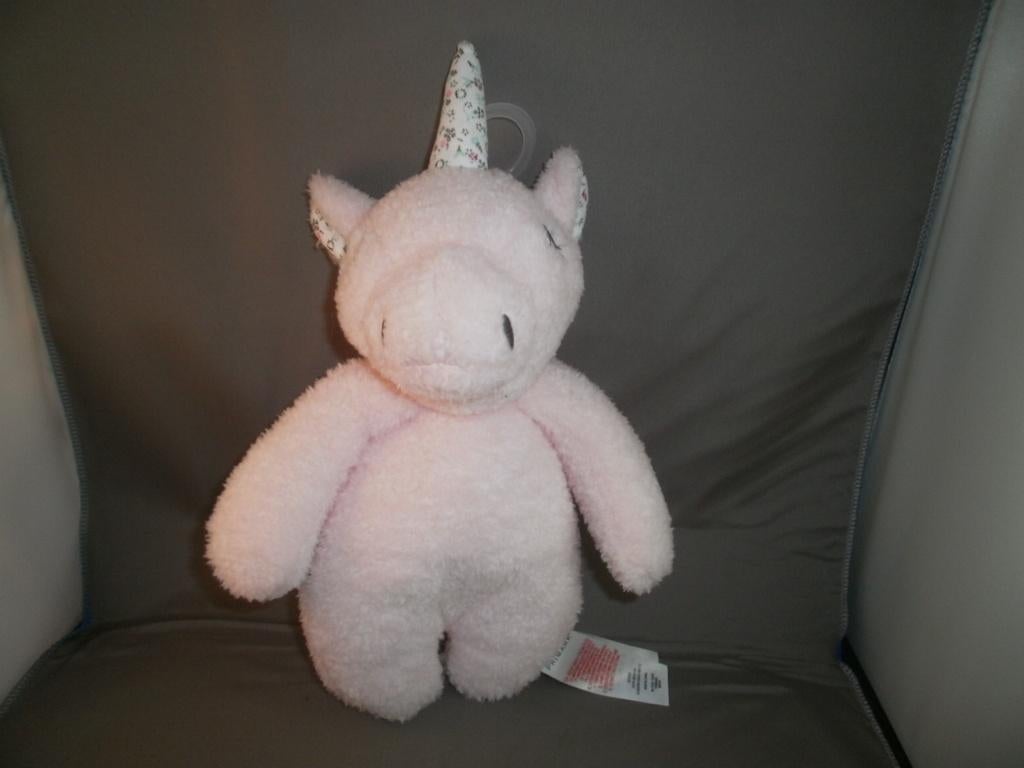 primark Eenhoorn Unicorn knuffel roze met gebloemde hoorn, Ophalen of Verzenden, Nieuw, Overige typen