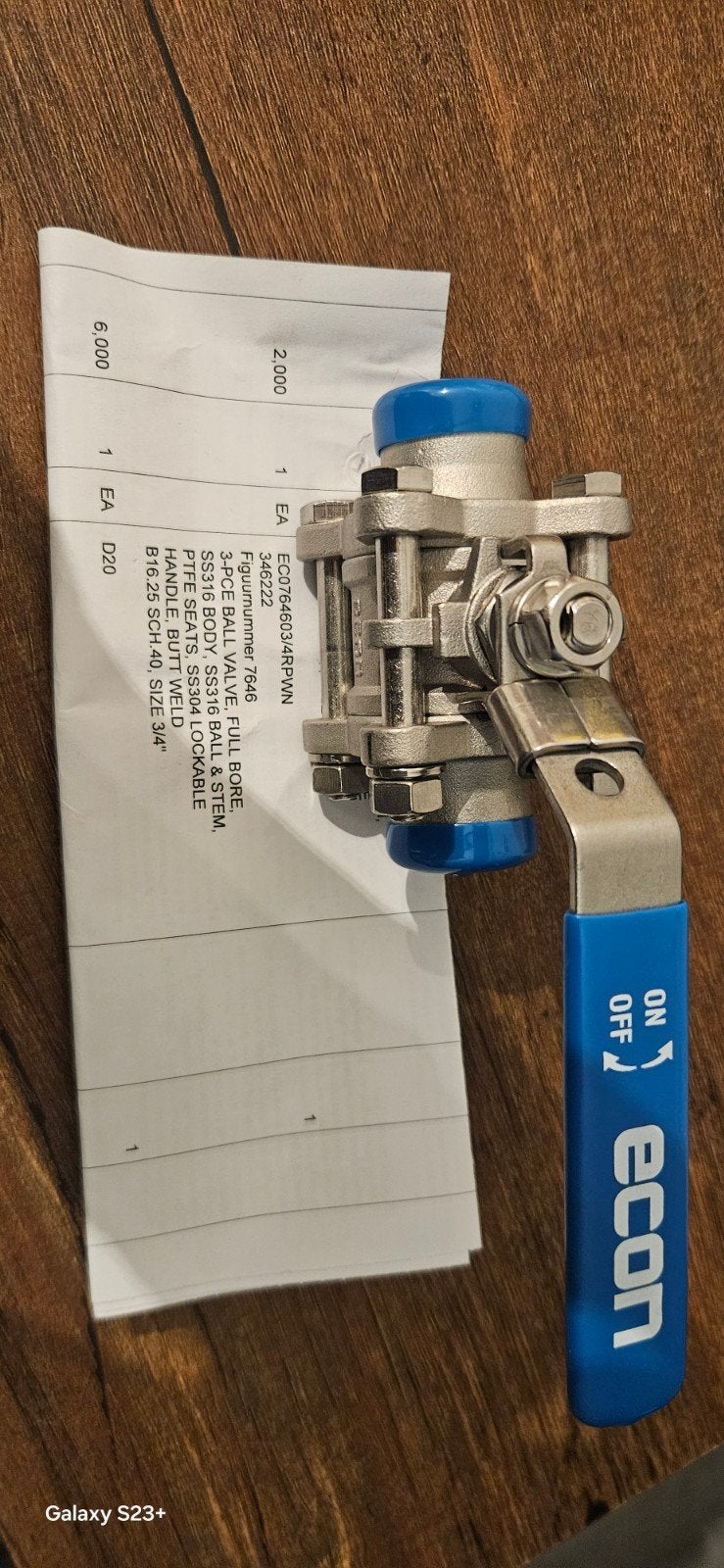 ECON Afsluitkraan 3/4" RVS316, Minder dan 30 cm, Cv-ketel of Combi-ketel, Nieuw, Minder dan 60 cm