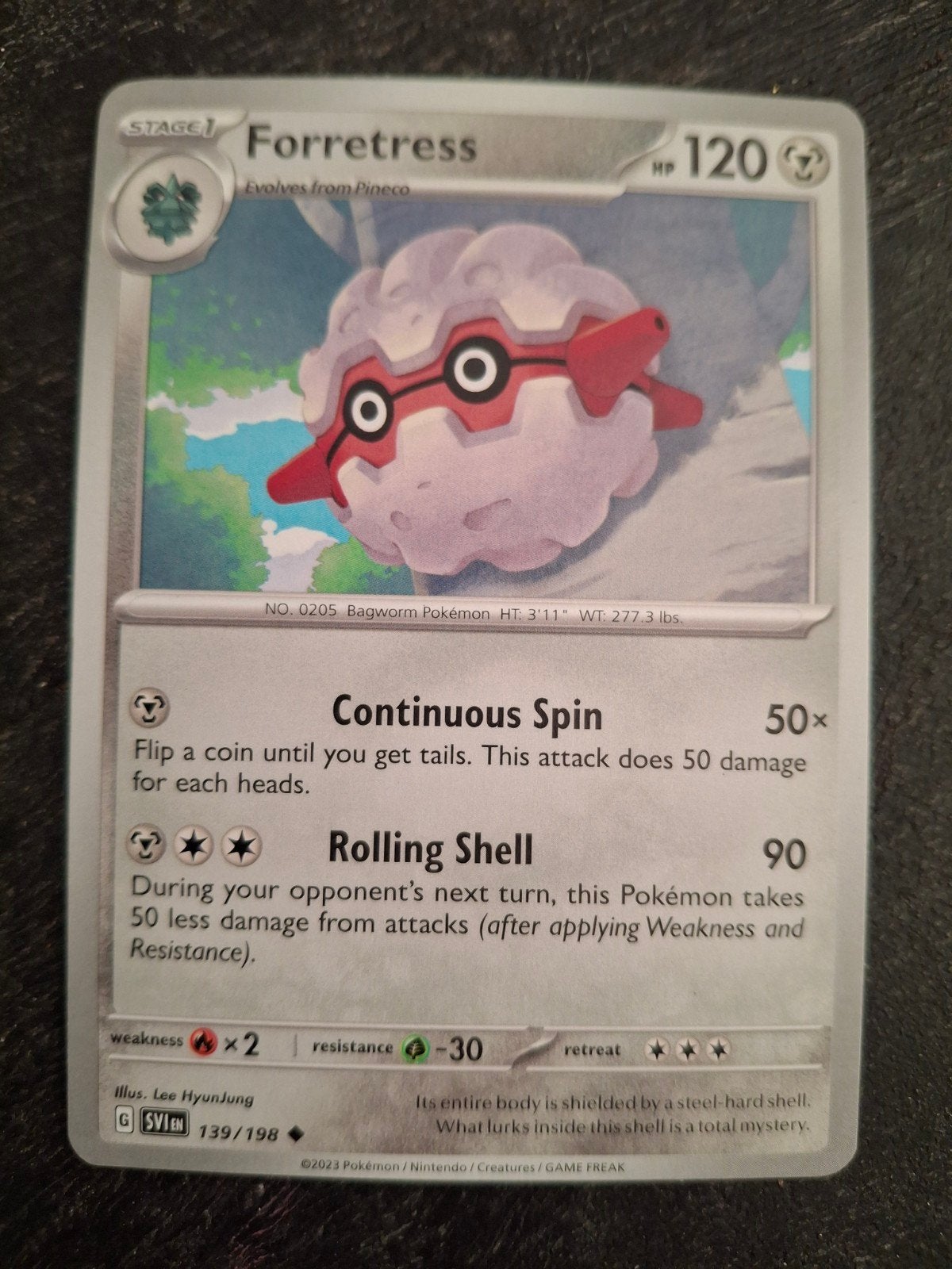 Forretress Pokémon kaart 139/198, Ophalen of Verzenden, Zo goed als nieuw, Losse kaart