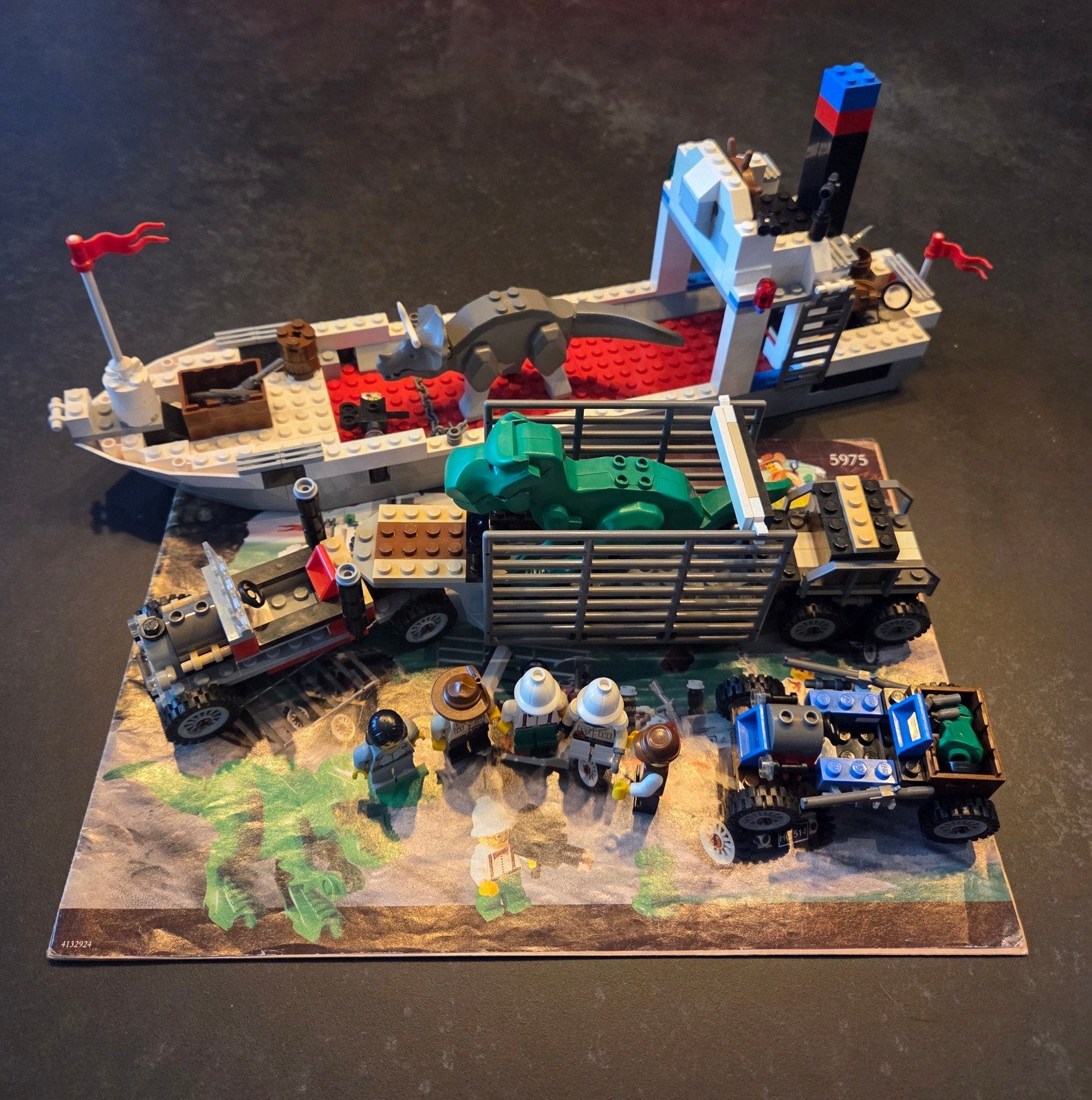 Lego Adventurers 5975 T-Rex Transport, Gebruikt, Overige thema's, Lego, Ophalen of Verzenden