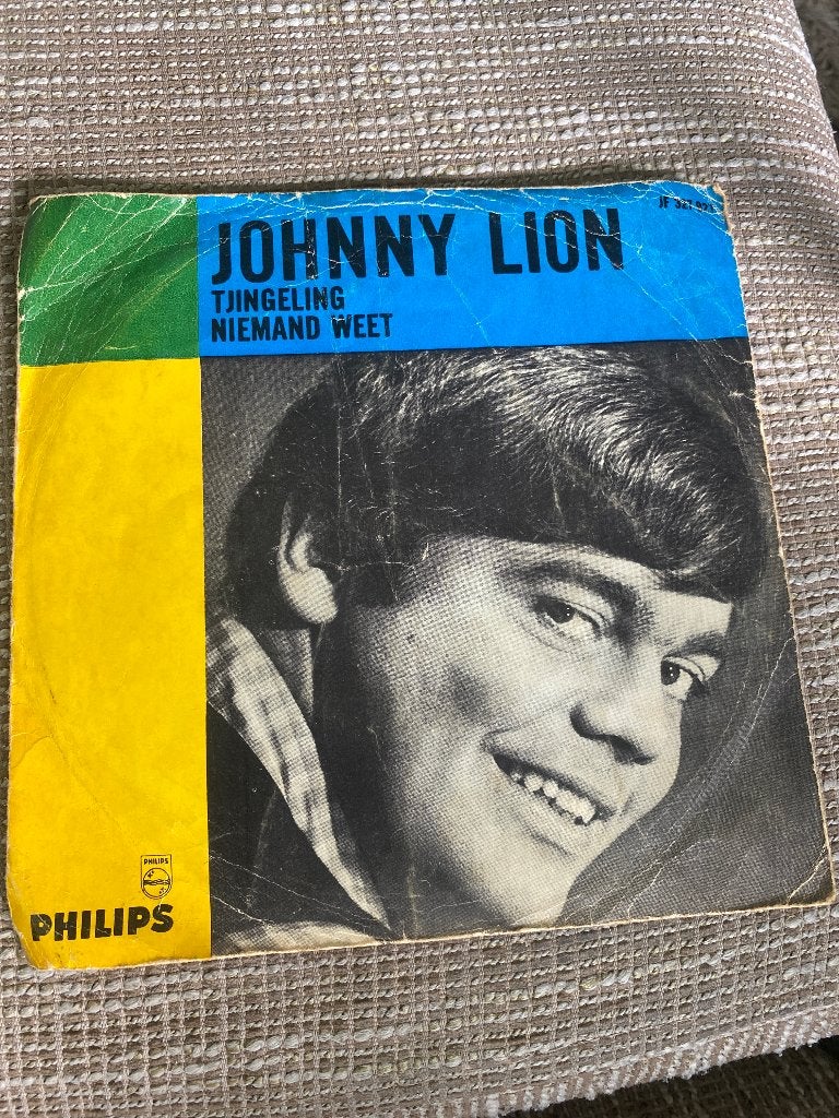 Johnny Lion - Tjindeling / Niemand Weet (Philips 1965), Gebruikt, 7 inch, Ophalen of Verzenden, Pop