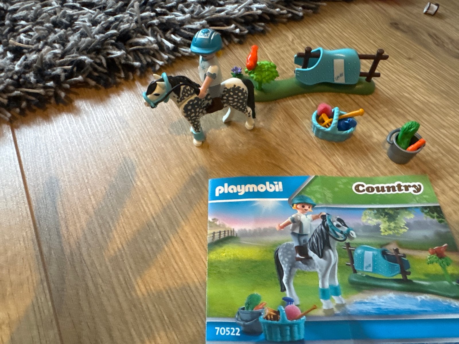 COMPLEET Playmobil Country 70522 Paardrijles met boekje, Ophalen of Verzenden, Zo goed als nieuw, Jongen of Meisje