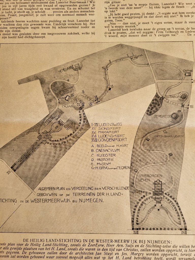 Plan Heilig Land-Stichting Westermeerwijk Nijmegen, Ophalen of Verzenden, Voor 1920, Nederland, Knipsel(s)