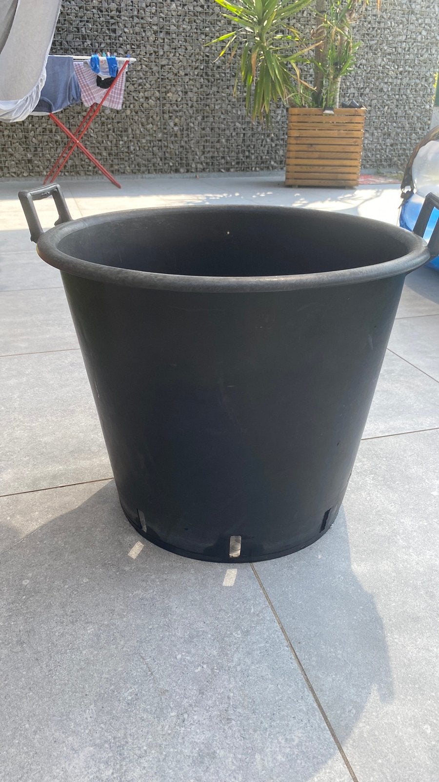 Grote pot voor planten, Ophalen, Zo goed als nieuw, Rond, Kunststof