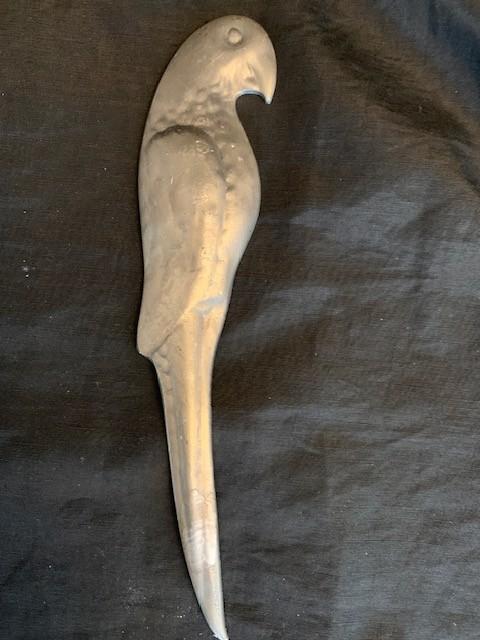 vintage tinnen briefopener, Ophalen of Verzenden
