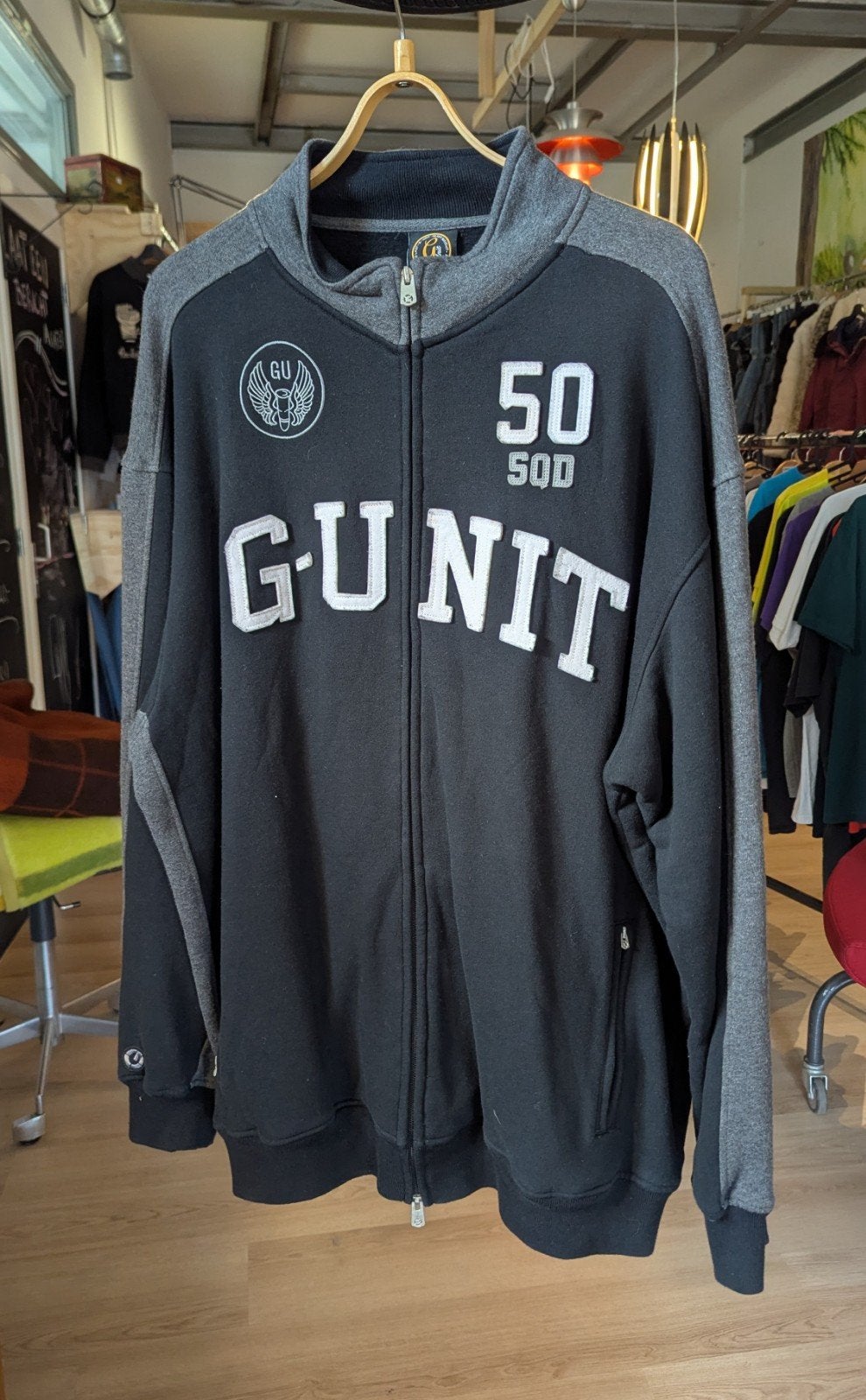 Vintage G-Unit Heavy Weight Full-Zip Sweatshirt Vest - XXL, Kleding | Heren, Zwart, G-Unit, Overige maten, Ophalen of Verzenden