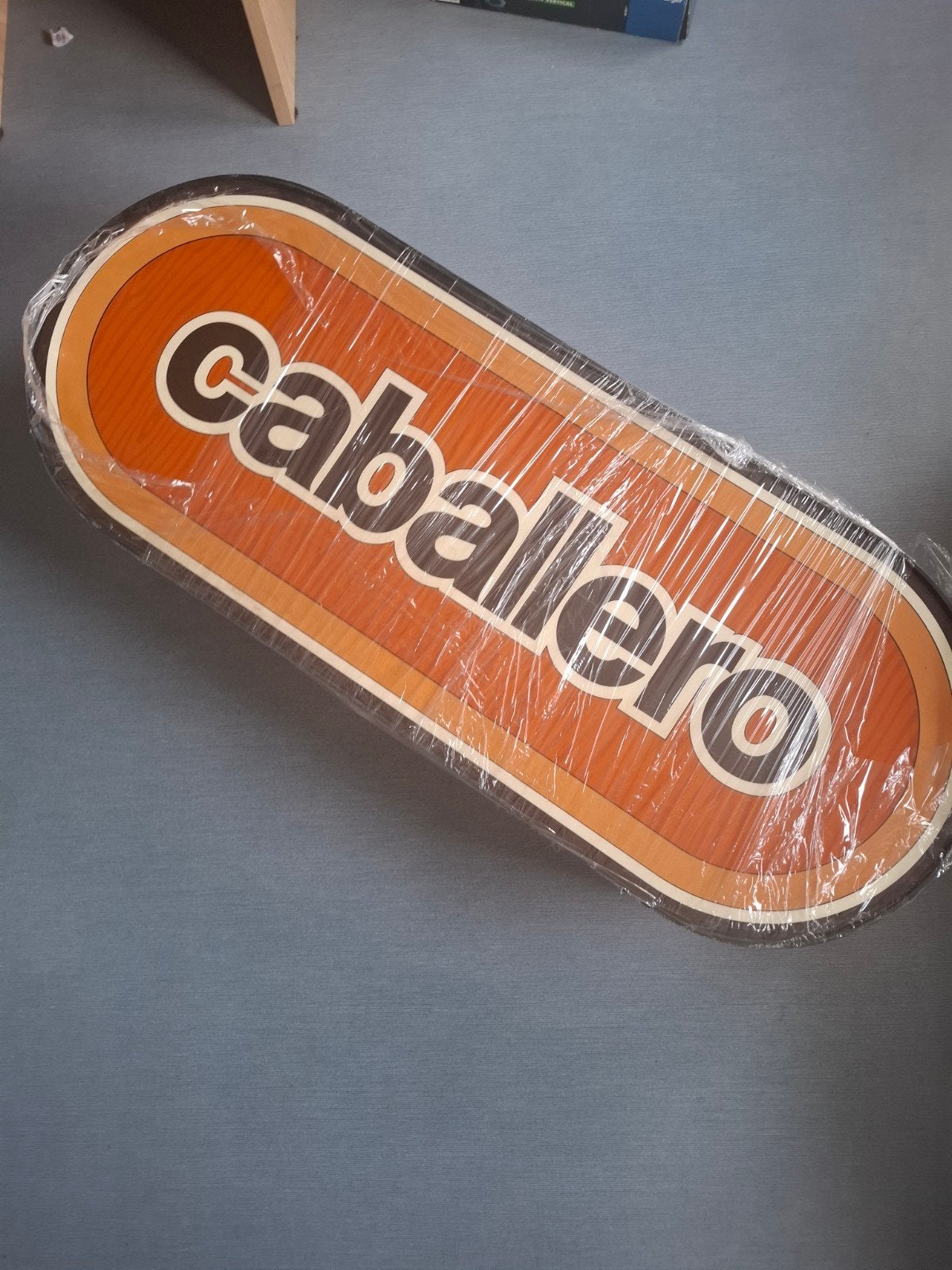 Zeldzame caballero lichtbak reclame unit dubbelzijdig, Ophalen, Gebruikt, Lichtbak of (neon) lamp