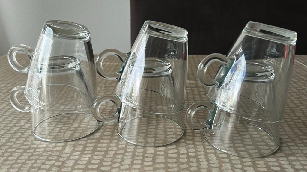 Te koop: 6 Theeglazen, Ophalen of Verzenden, Zo goed als nieuw