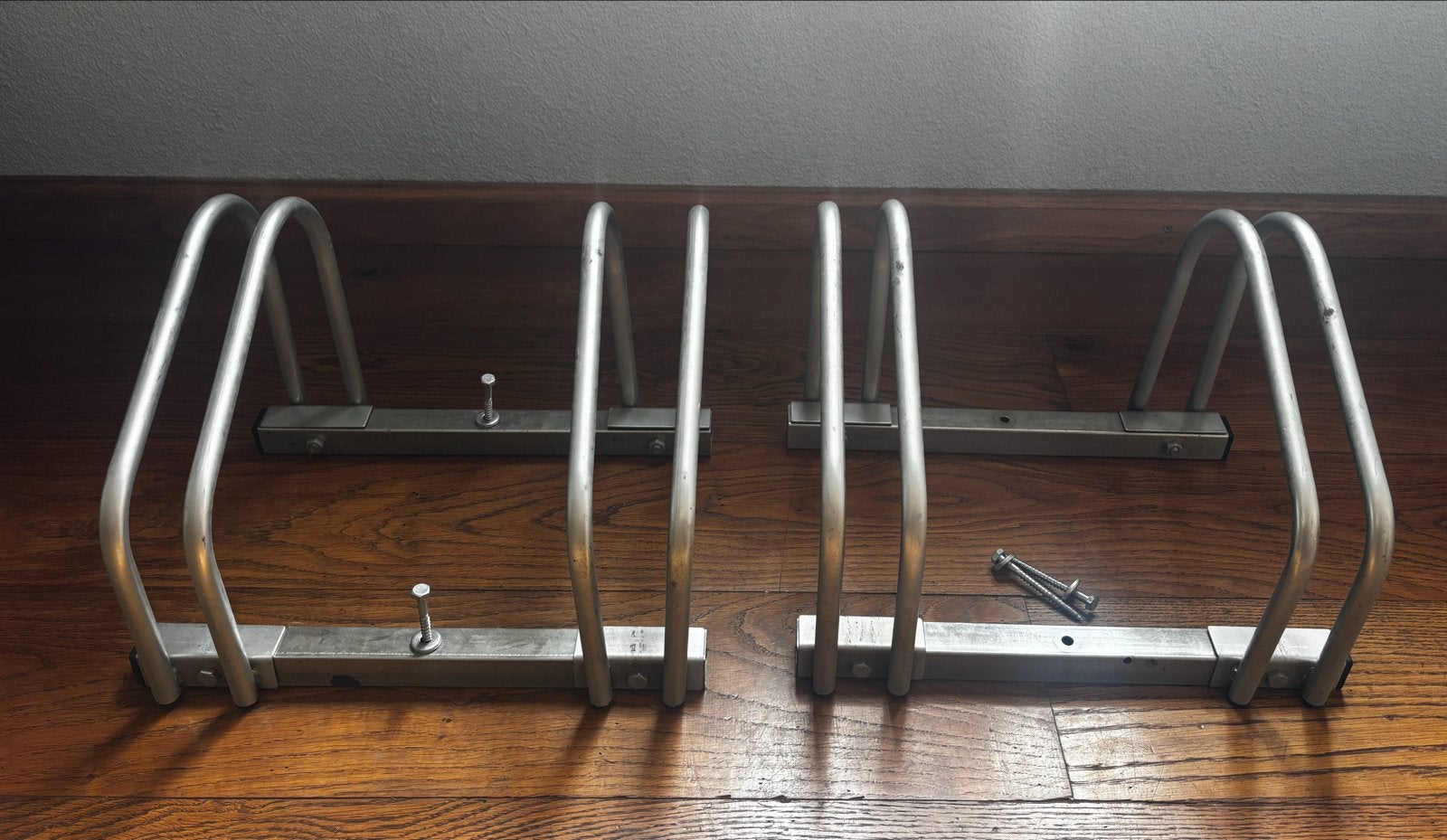 Metalen fietsenrek voor 2 x 2 fietsen, Ophalen of Verzenden, Gebruikt