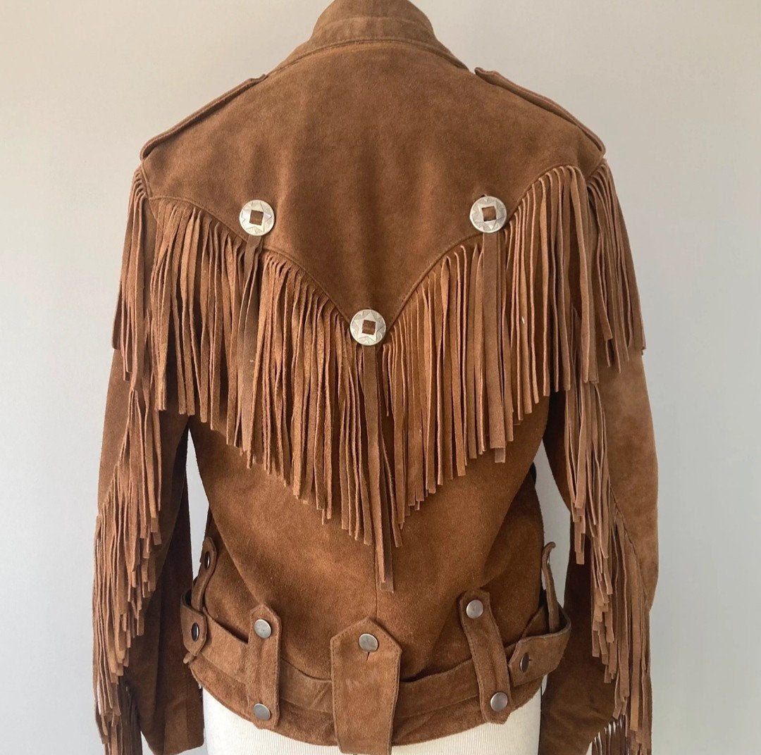 Harro Kombi Suede Motorjas met Franjes - Western Stijl, Ophalen of Verzenden, Tweedehands, Jas | leer