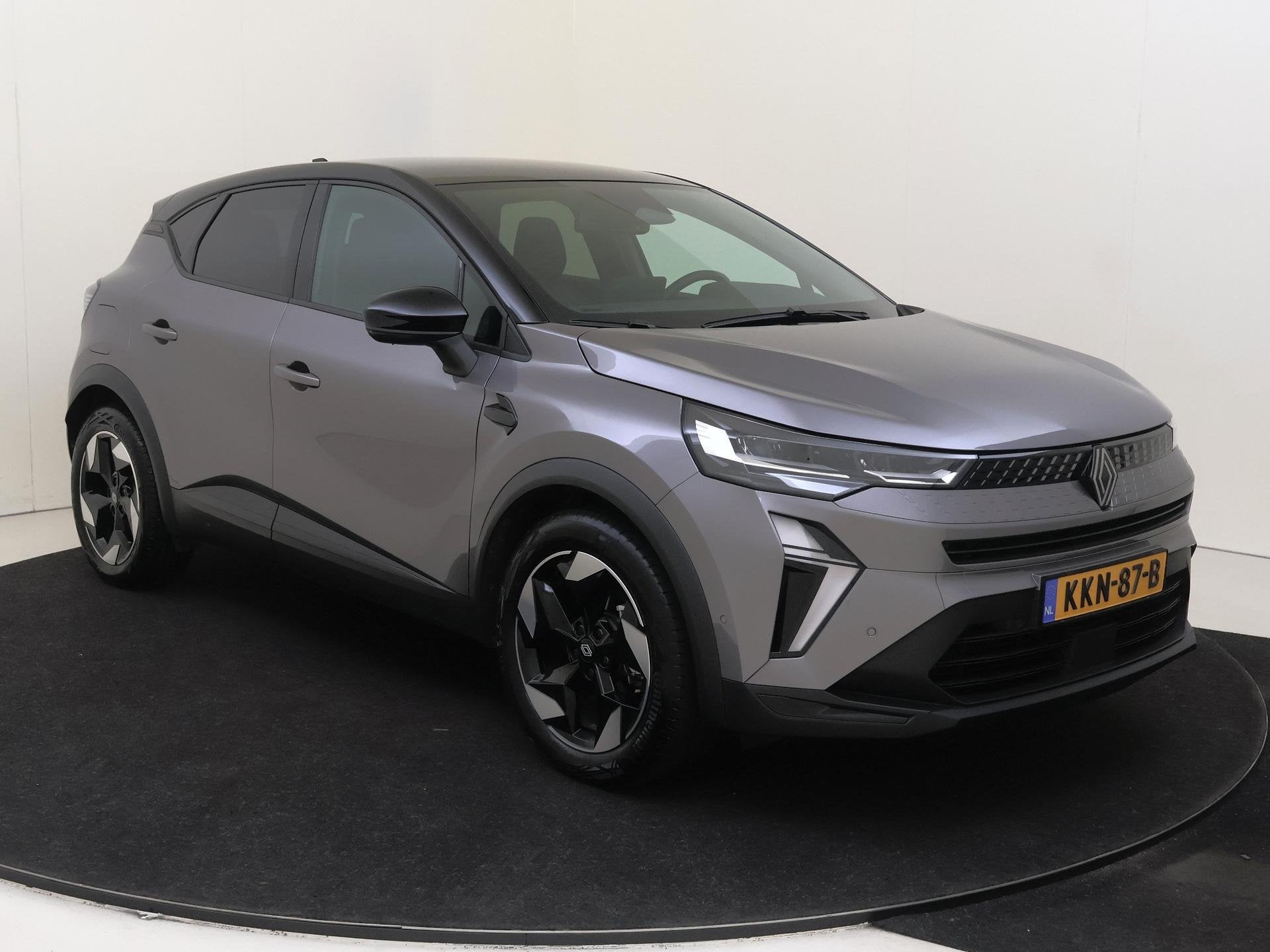 Renault Captur 1.8 E-Tech full hybrid 160 techno | Lichtmeta, Auto's, Renault, 4 cilinders, Leder en Stof, 23 km/l, Bedrijf