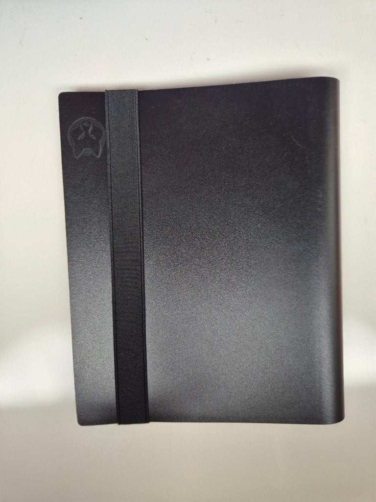 Zwarte 4-pocket kaartenbinder met elastiek (gebruikt), Verzenden, Gebruikt