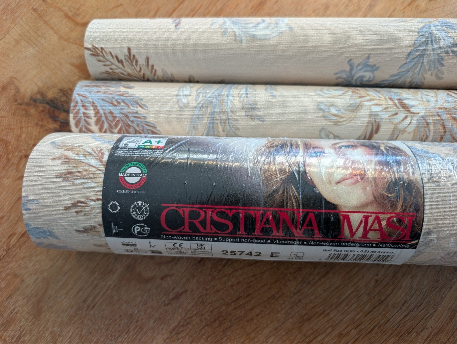 Cristiana Masi vlies behang, Ophalen of Verzenden, Blauw