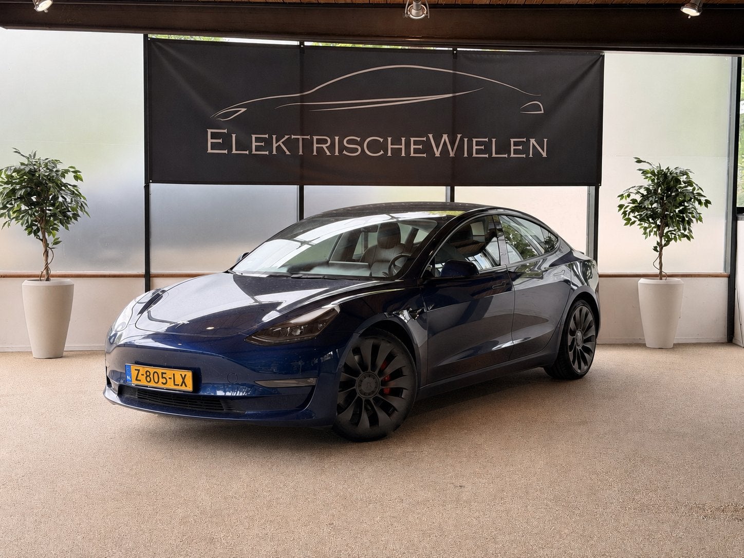 Tesla Model 3 Performance / FULLSELFDRIVING FACELIFT 90% SoH, Auto's, Tesla, Automaat, Zwart, 462 pk, Blauw