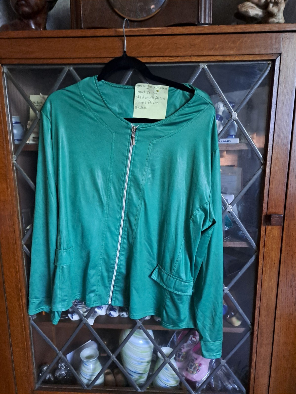 Groen jasje Magna maat 56-58, Magna, Ophalen of Verzenden, Gedragen, Groen