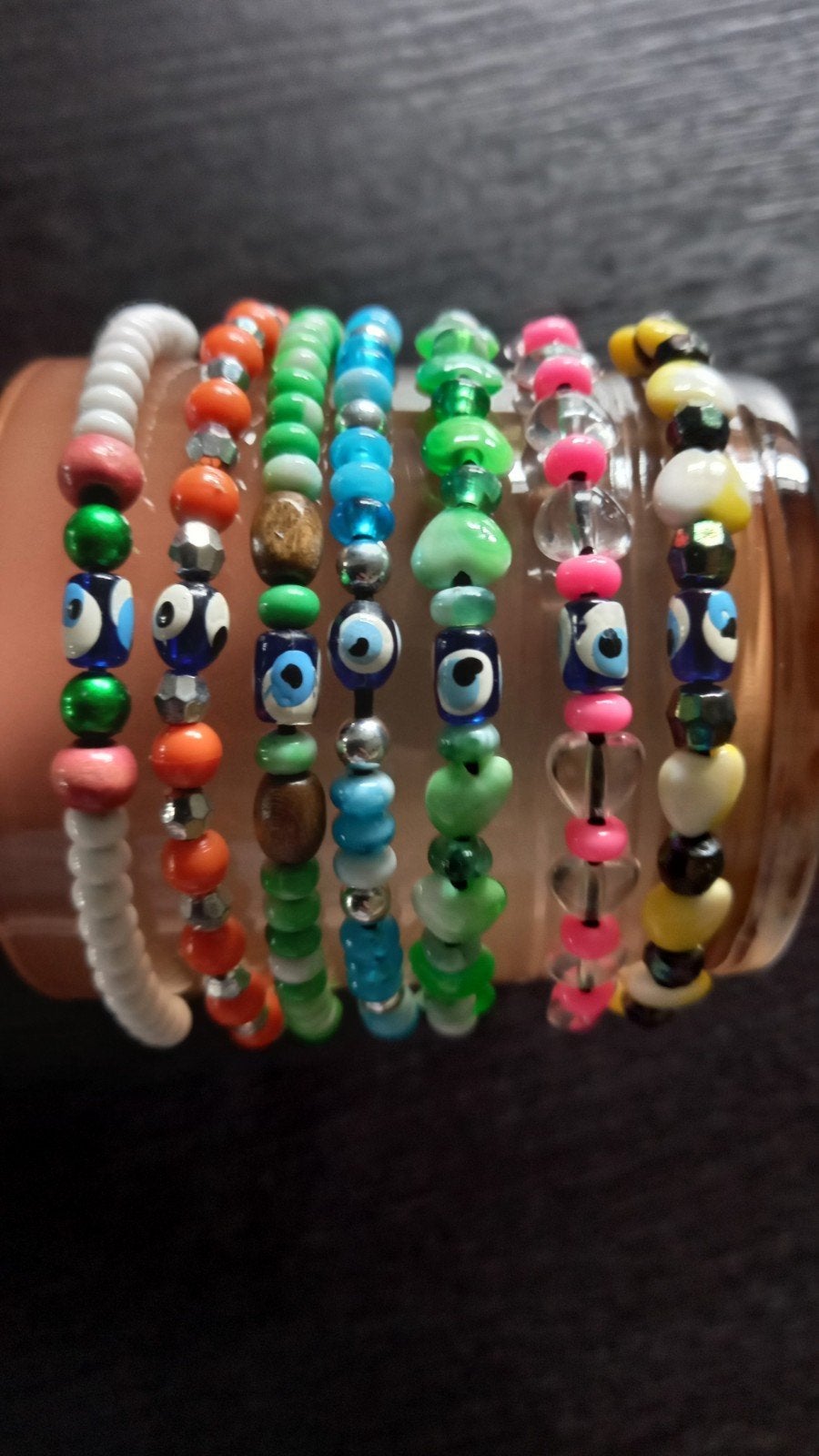 Leuke armbandjes met Turks oog, Ophalen of Verzenden, Zo goed als nieuw