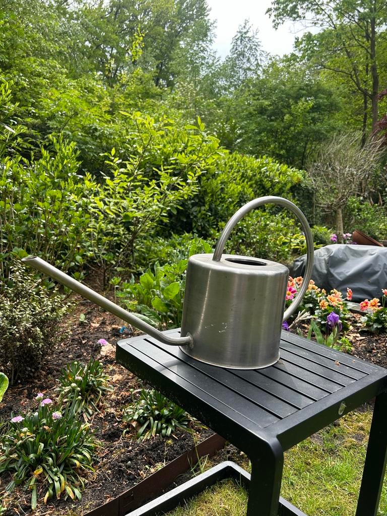 Stijlvolle RVS Gieter voor Tuin en Huis, Ophalen, Gebruikt, Metaal