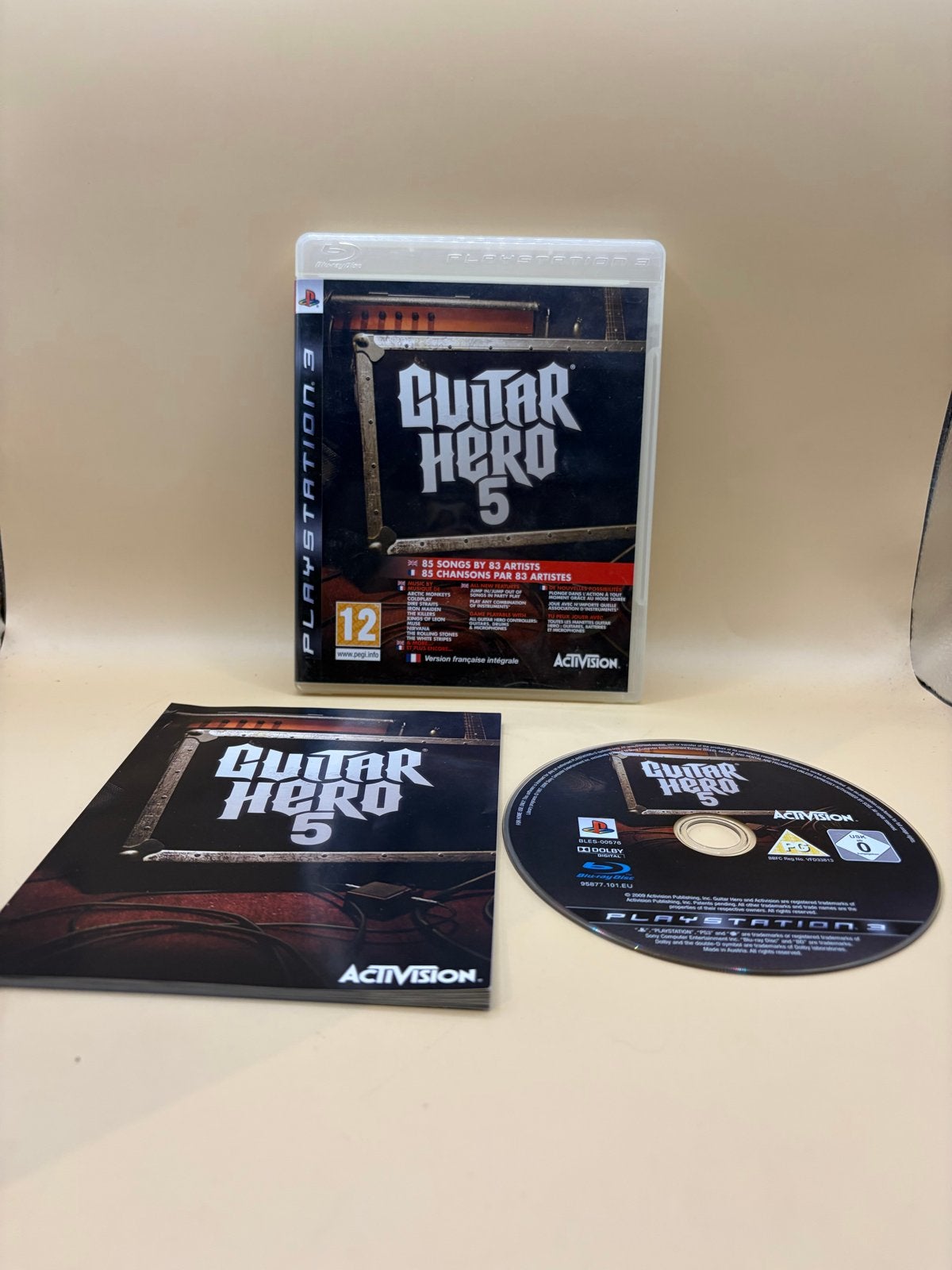 Guitar Hero 5 - PlayStation 3 (PS3) - Rockmuziekspel, Spelcomputers en Games, Muziek, Eén computer, Ophalen of Verzenden, Zo goed als nieuw