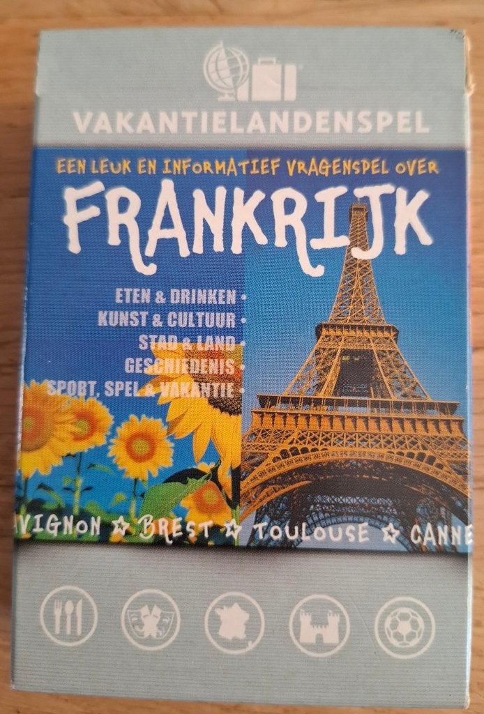 Vakantielandenspel Frankrijk! Leuk en informatief ..., Hobby en Vrije tijd, Gezelschapsspellen | Kaartspellen, Een of twee spelers