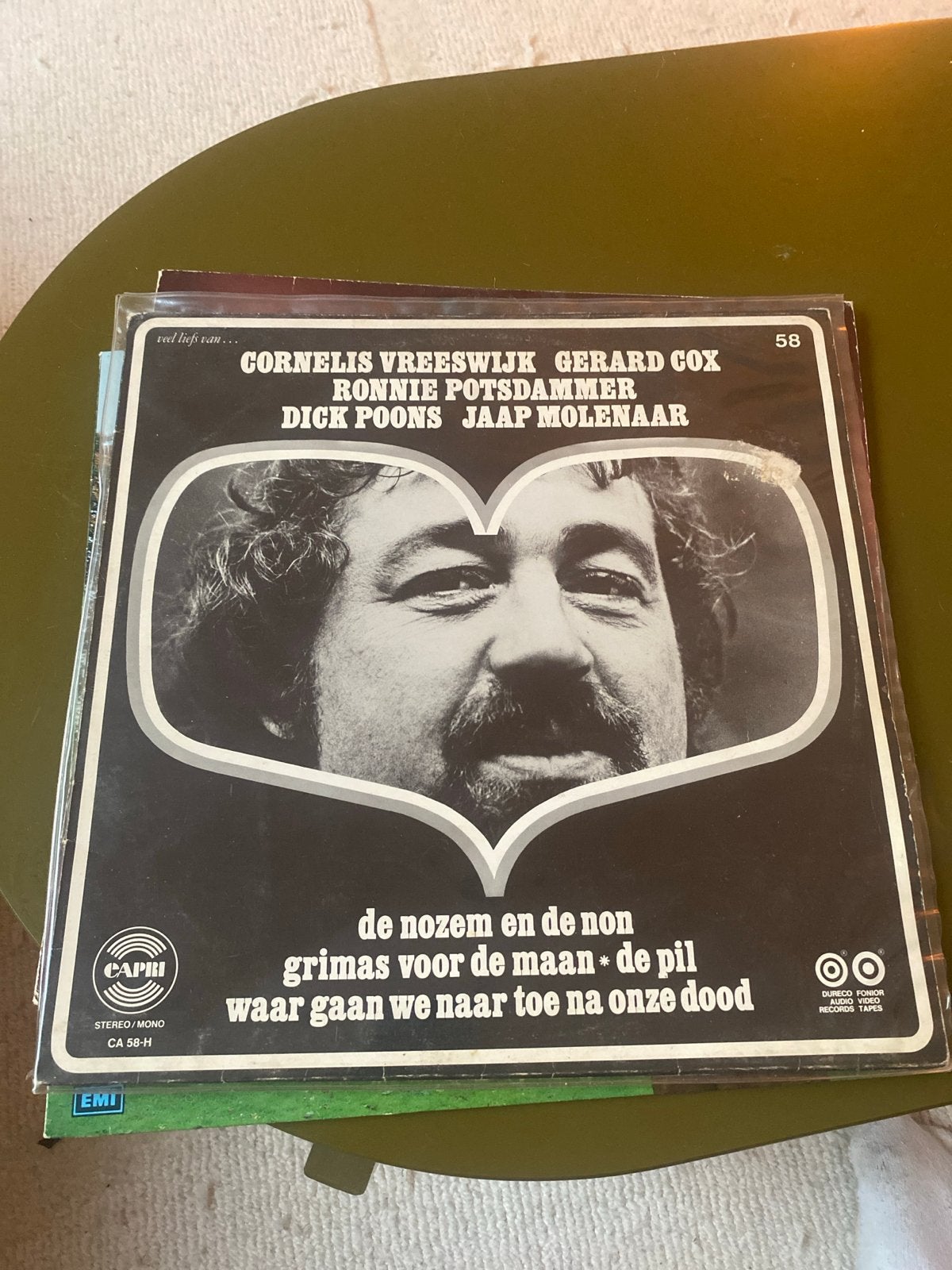 Cornelis Vreeswijk e.a. - De Nozem En De Non EP (Vinyl), Gebruikt, 7 inch, Ophalen of Verzenden, Pop