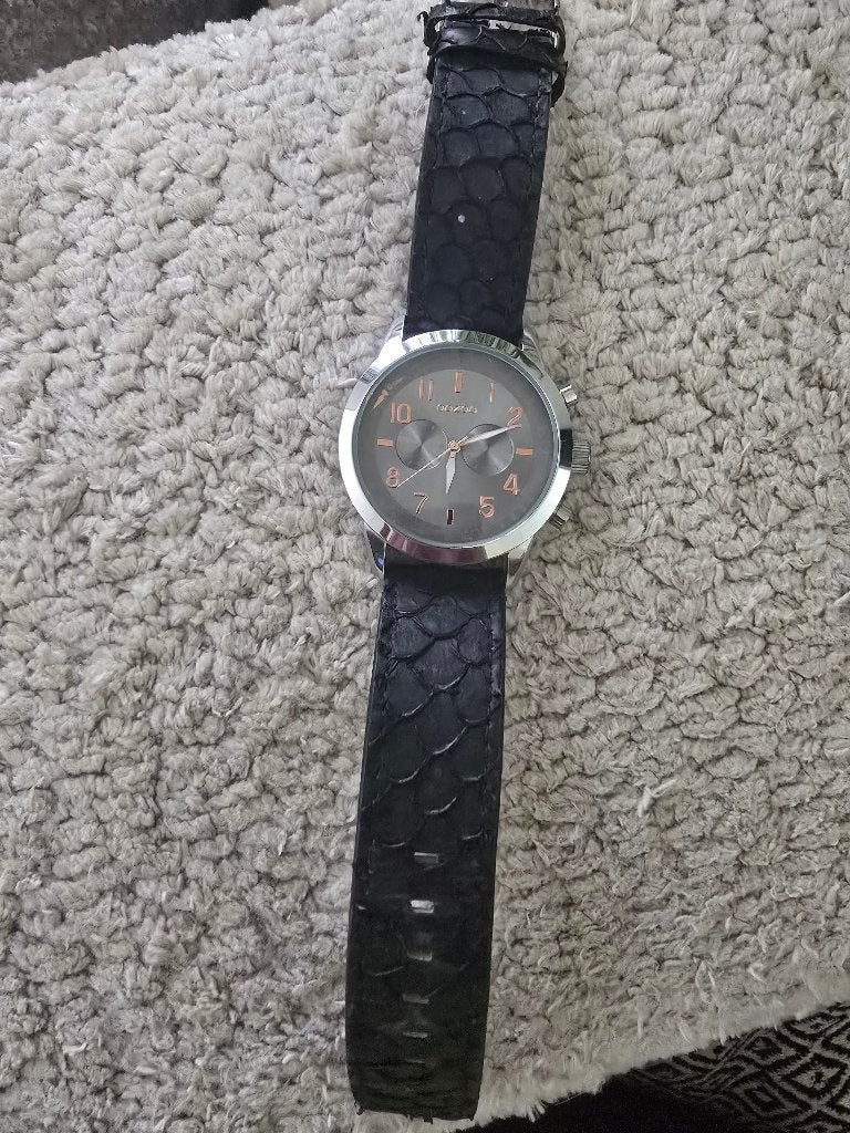 Oozoo horloge, Overige merken, Leer, Staal, Polshorloge