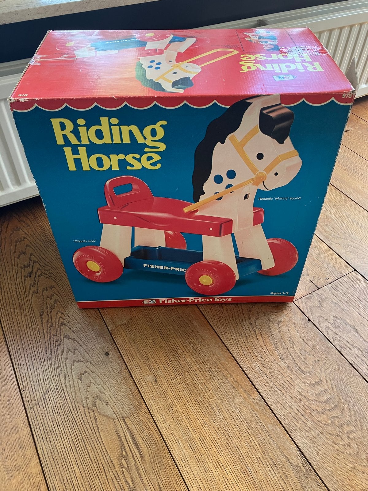 Lege doos Fisher-Price Riding Horse (geen inhoud), Ophalen of Verzenden, Gebruikt, Overige typen