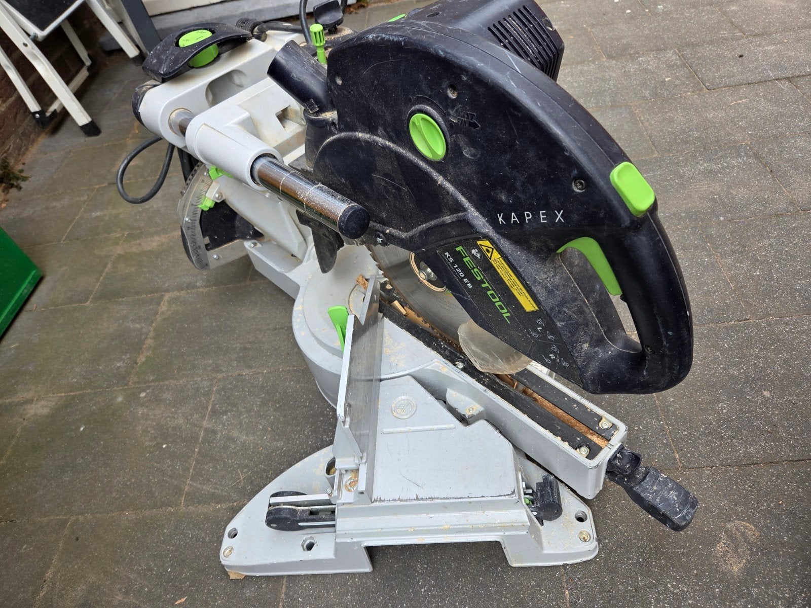 Festool Kapex KS 120 EB Afkortzaag - Gebruikt, Doe-het-zelf en Verbouw, Gereedschap | Zaagmachines, Ophalen, Gebruikt, 70 mm of meer