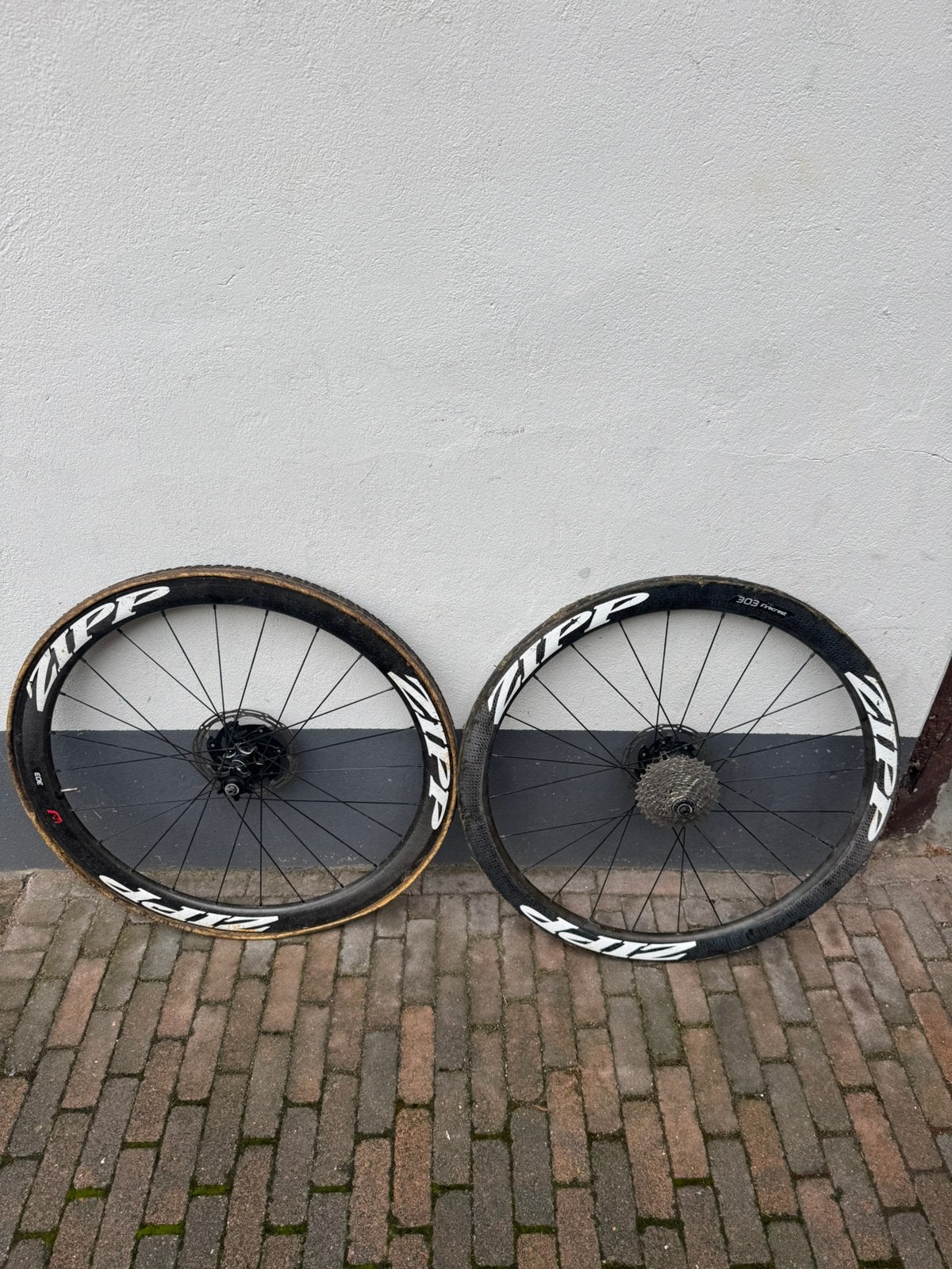 Zipp 303 firecest disc wielen, Gebruikt, Racefiets, Carbon, Ophalen
