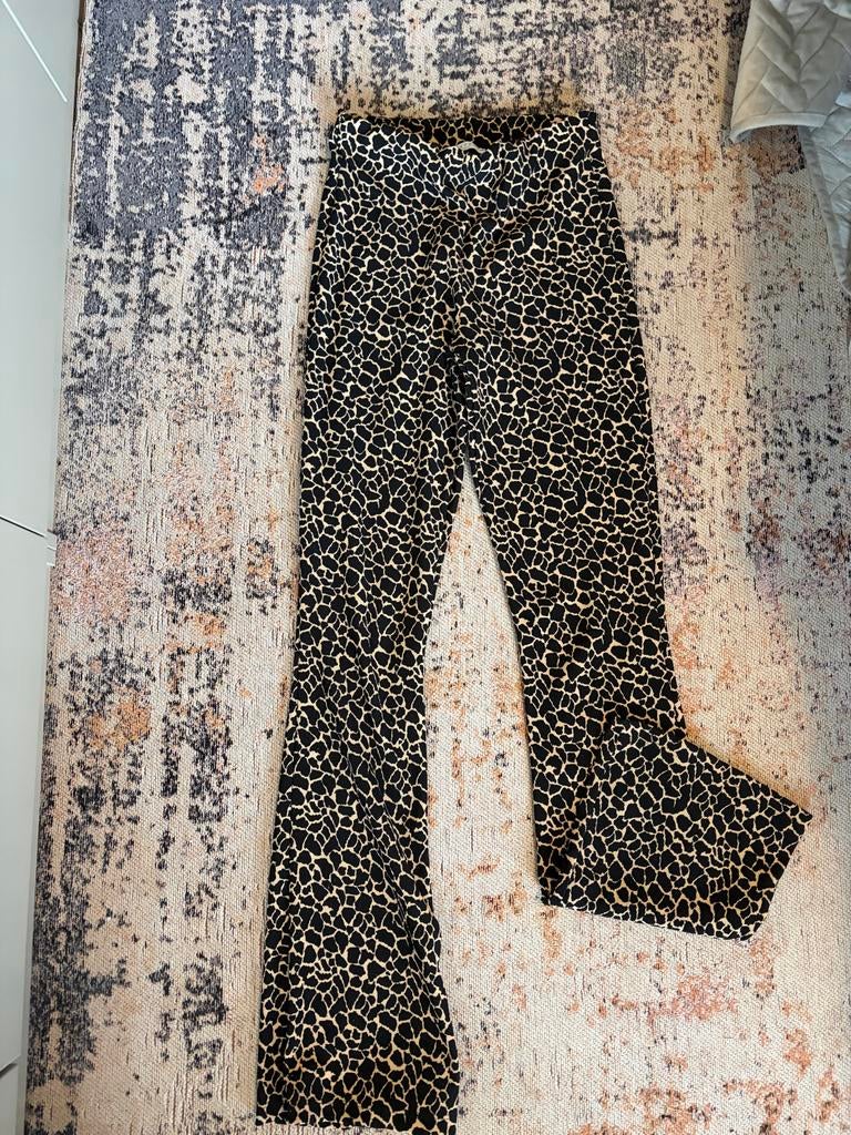 Costes Studio Flared Legging met Print Maat S, Legging, Maat 36/38 (S), Zwart, Ophalen of Verzenden