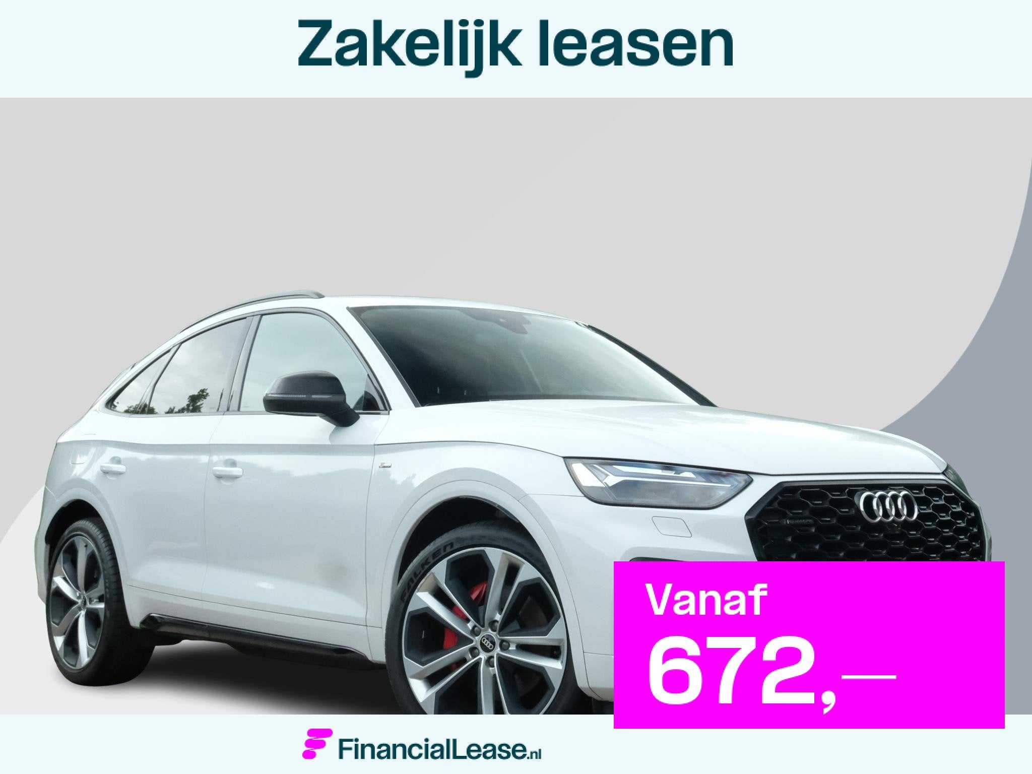 Audi Q5 Sportback 55 TFSI e S edition 367 PK | S Line | Trek, 14 kWh, Gebruikt, 4 cilinders, Wit