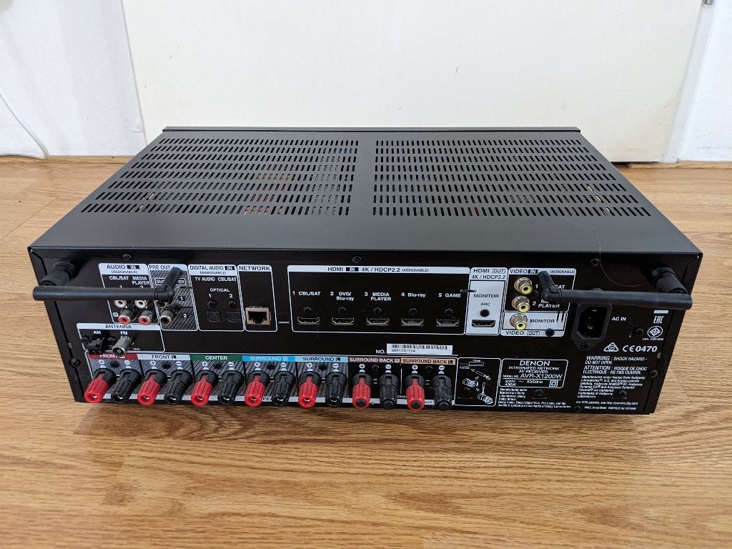 Foto 3 van Denon AVR-X1200W receiver defect, compleet in doos