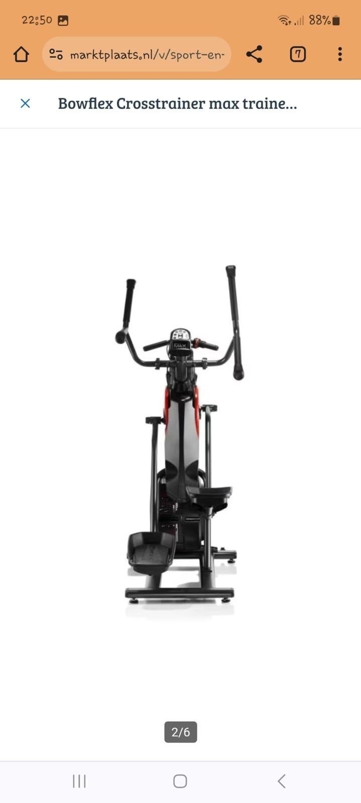 Bowflex Max Trainer M3i Crosstrainer, Ophalen, Armen, Zo goed als nieuw, Crosstrainer