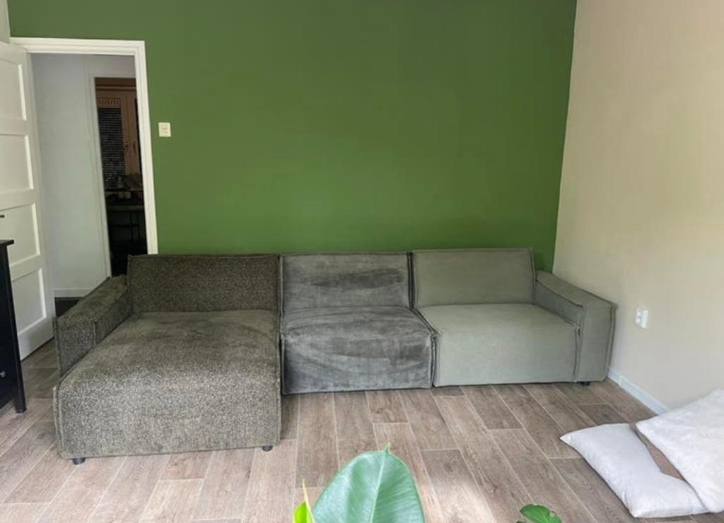 Brooklyn modulaire bank – 3 delen – groen, Huis en Inrichting, Banken | Bankstellen, Ophalen, Gebruikt, Vierpersoons of meer