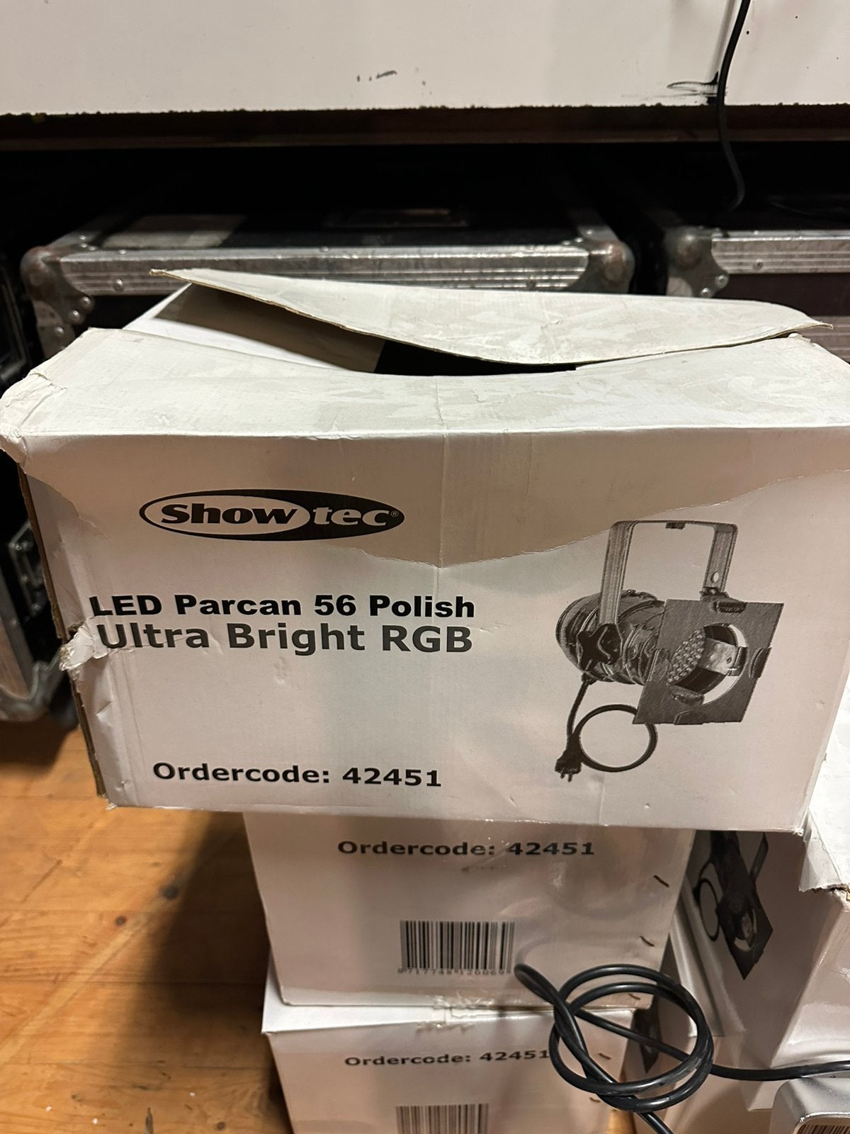 7 stuks Showtec Ultrabright ledpar56 spot, Geluidgestuurd, Showtec, Ophalen of Verzenden, Zo goed als nieuw