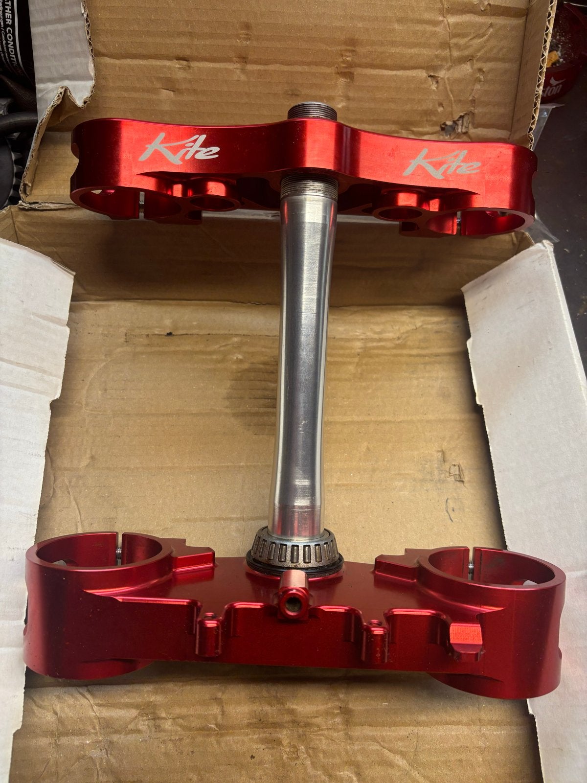 Kite Kroonplaat Rood voor Honda CRF 250/450, Motoren, Ophalen of Verzenden, Gebruikt