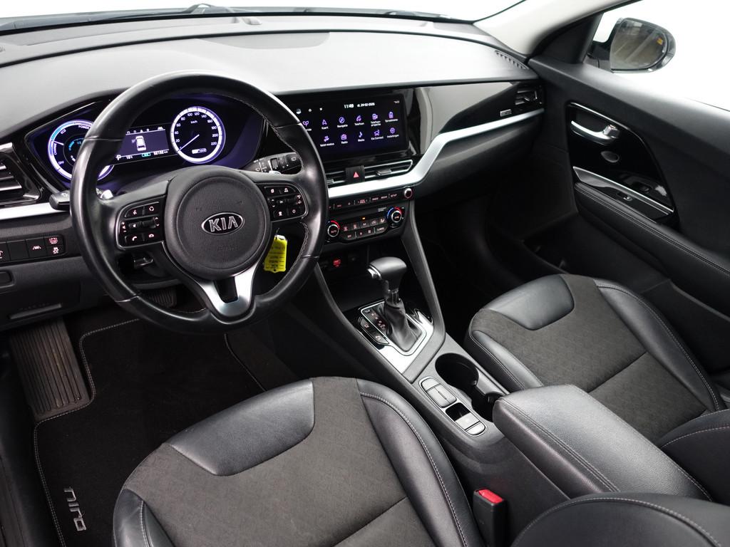 Kia Niro 1.6 GDi Hybrid DynamicLine- NAP 52dkm, Ada Cruise,, Auto's, Gebruikt, Leder en Stof, Wit, Origineel Nederlands