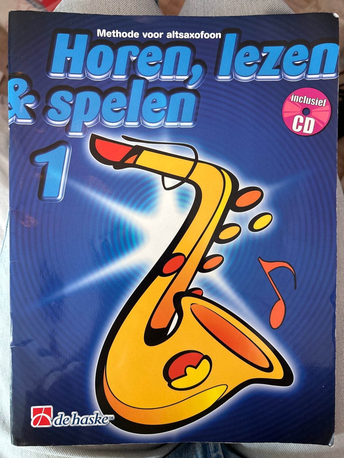 Muziekboek Horen, Lezen & Spelen 1 voor alt saxofoon, Gebruikt, Overige genres, Ophalen of Verzenden, Saxofoon