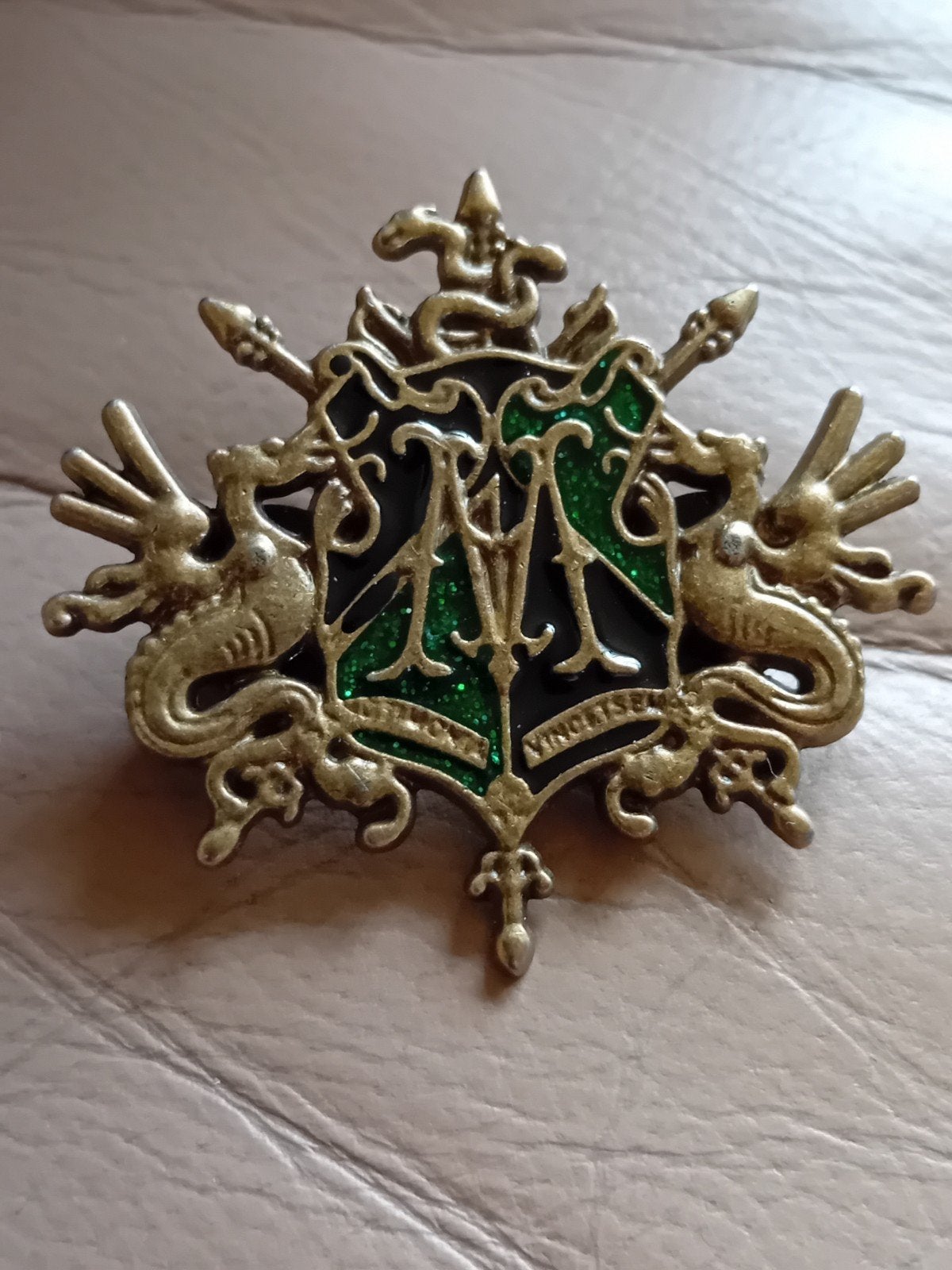 Unieke Vintage Draken Speldje - Groen Emaille, Verzenden