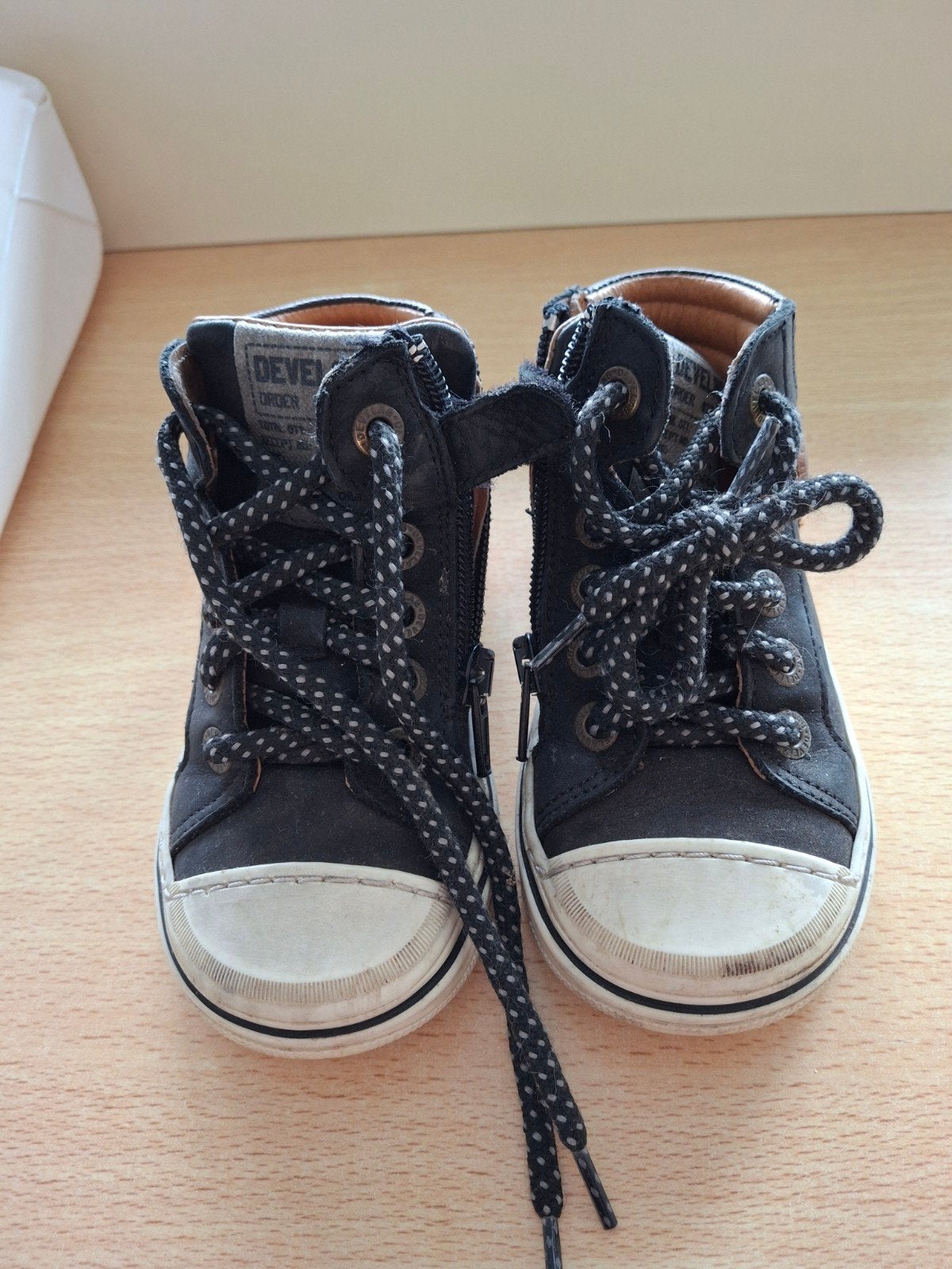 Leuke zwarte kinderschoenen maat 23, Ophalen, Gebruikt, Jongen of Meisje, Schoenen