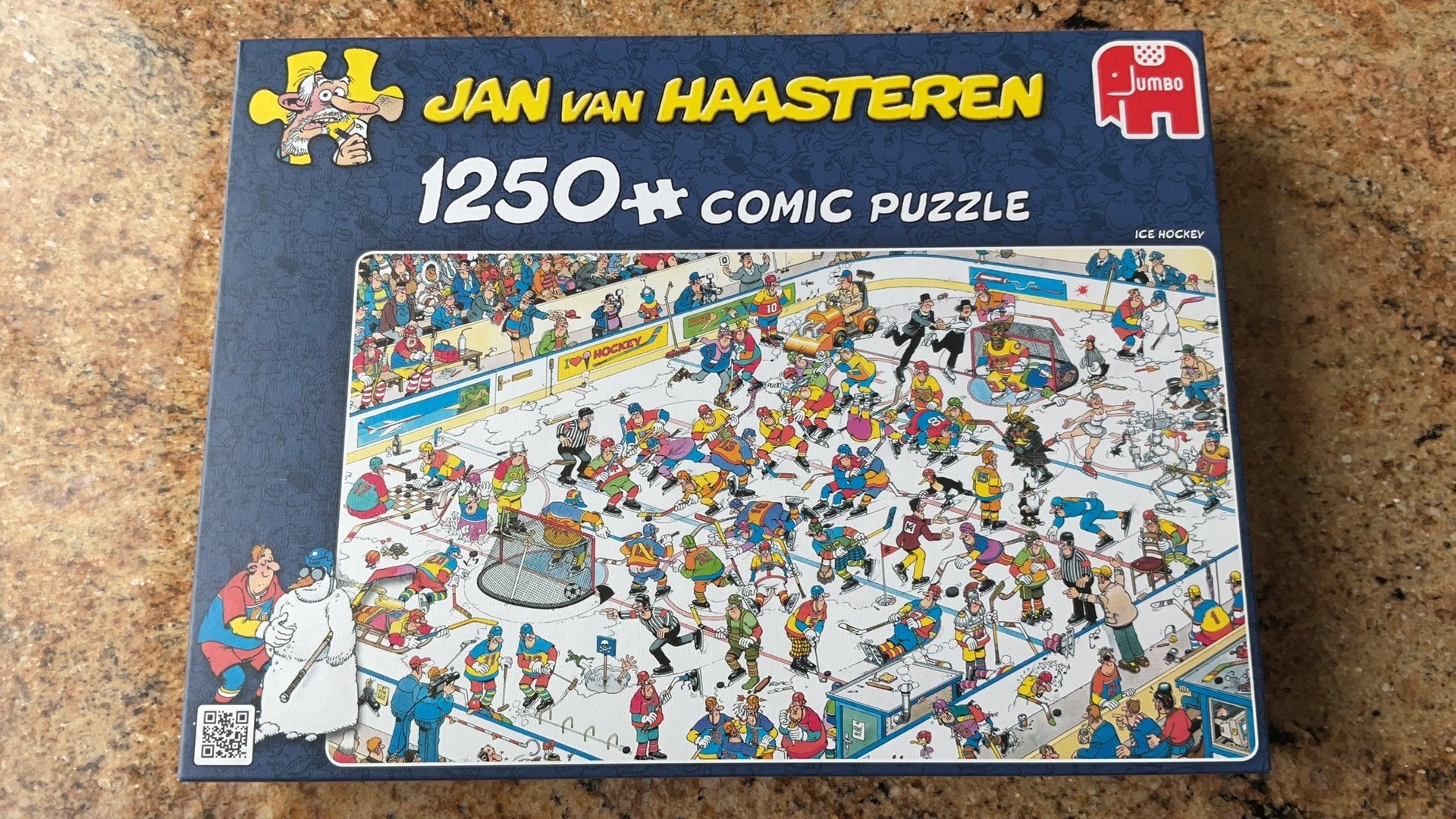Jan van Haasteren puzzel 1250 stukjes Ice Hockey, Hobby en Vrije tijd, Denksport en Puzzels, Ophalen, 500 t/m 1500 stukjes, Zo goed als nieuw
