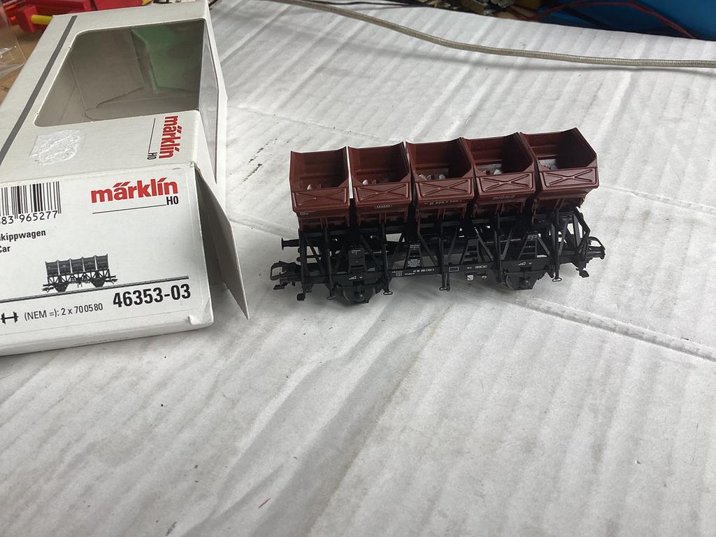 Marklin 46353-03 DB kiepwagen nieuw in ovp kkk nem schacht, Wisselstroom, Ophalen of Verzenden, Märklin, Nieuw