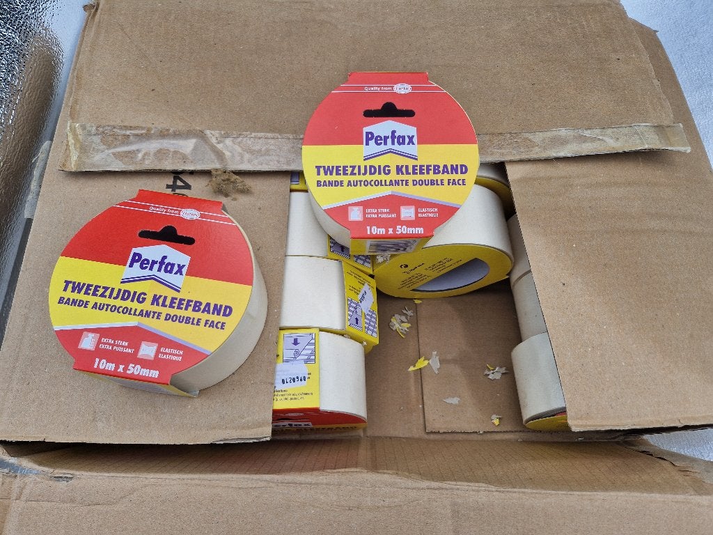 Perfax tweezijdig kleefband, 24 stuks, Minder dan 4 cm, Overige materialen, Nieuw, Ophalen of Verzenden