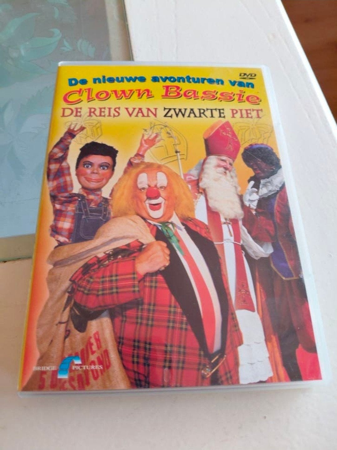 Clown Bassie (Adriaan) de reis van Zwarte Piet dvd., Alle leeftijden, Ophalen of Verzenden, Zo goed als nieuw, Sinterklaas