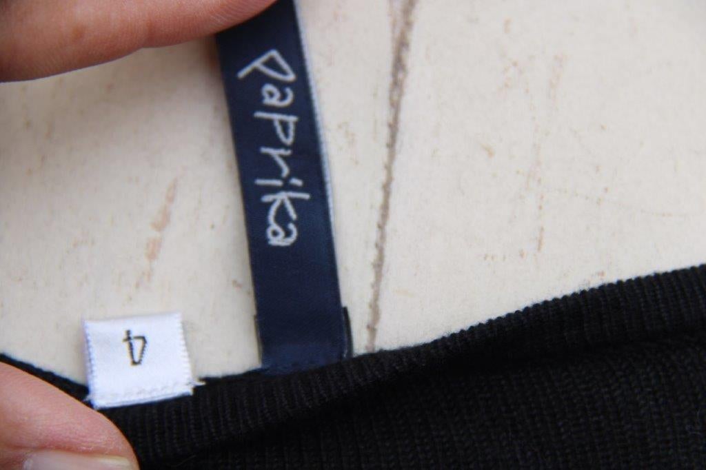 Jurk zwart Paprika mt T4 (50) Vaste prijs, Kleding | Dames, Grote Maten, Ophalen of Verzenden, Zo goed als nieuw, Paprika, Jurk