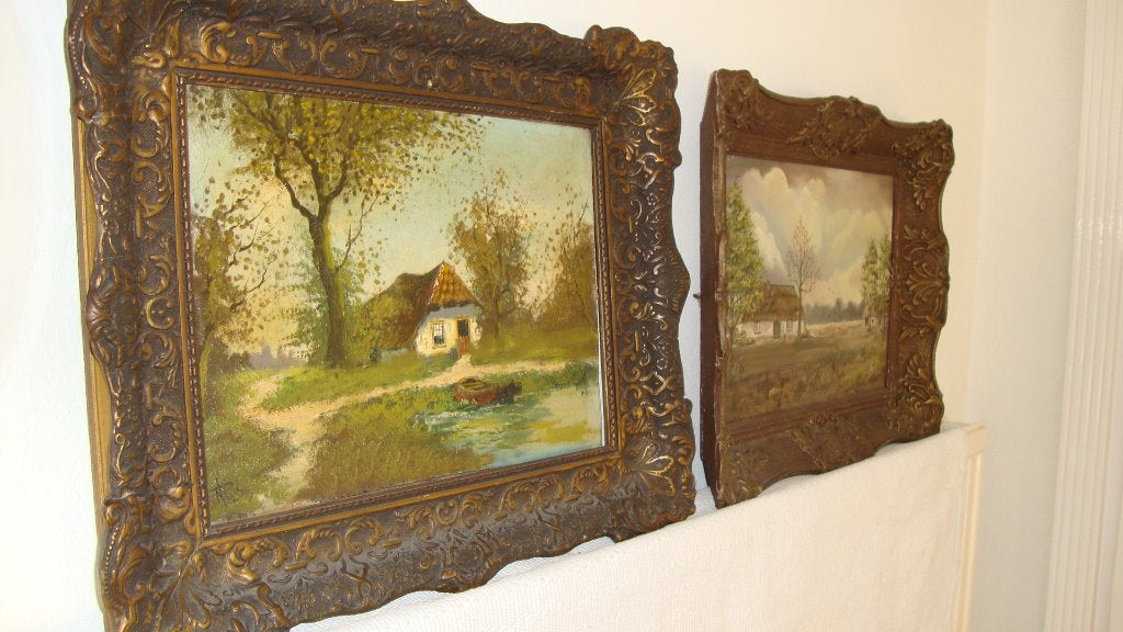 Twee schildereijen, Ophalen