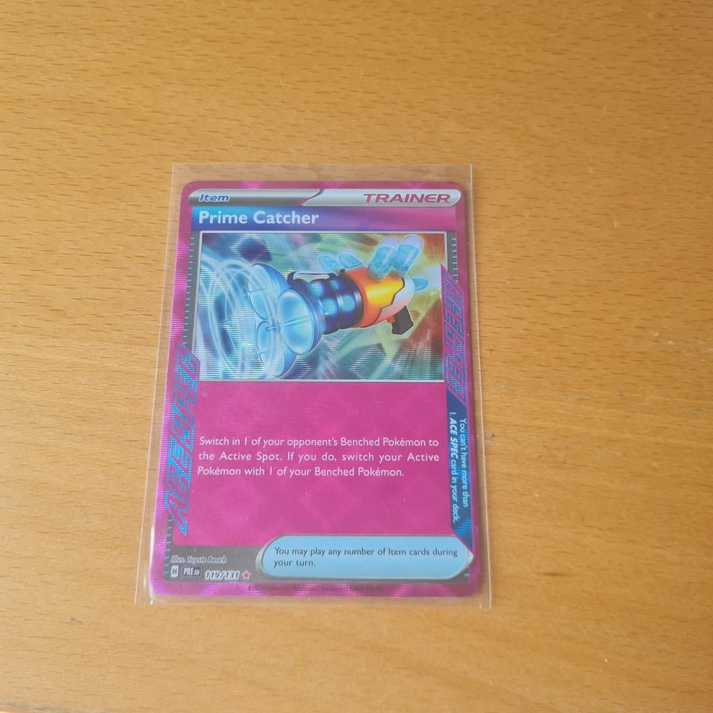 Prismatic evolutions prime catcher, Ophalen of Verzenden, Nieuw, Losse kaart, Foil