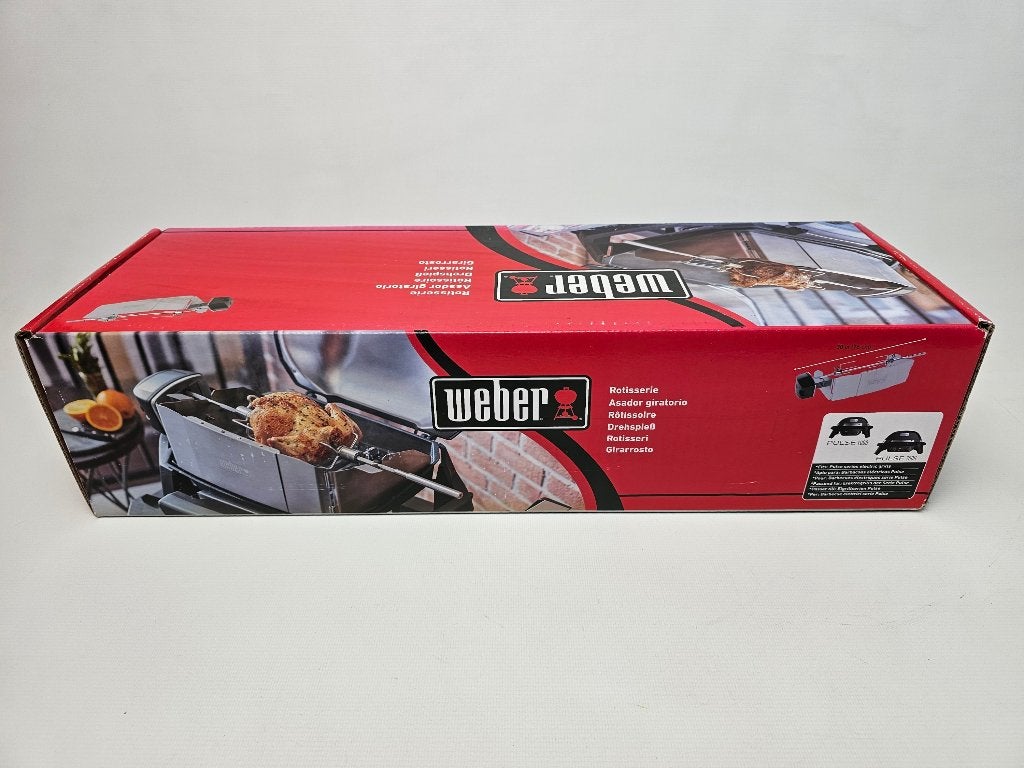 # Weber braadspit voor pulse 1000 / 2000 braad spit 7660, Tuin en Terras, Barbecue-accessoires, Ophalen, Zo goed als nieuw, Weber